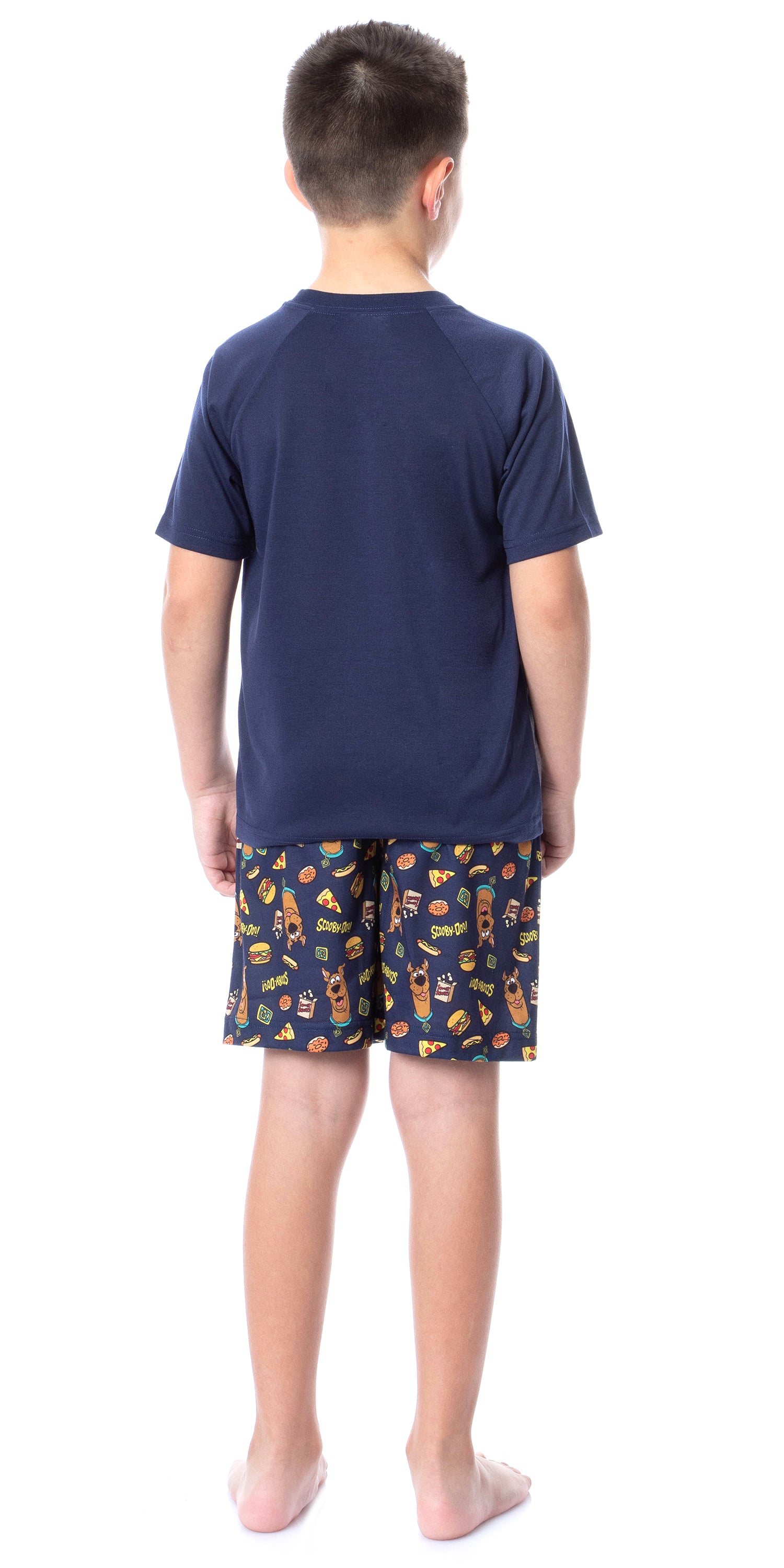 Scooby-Doo Boys' Snack Sleep Repeat Scooby Sleep Pajama Set Short