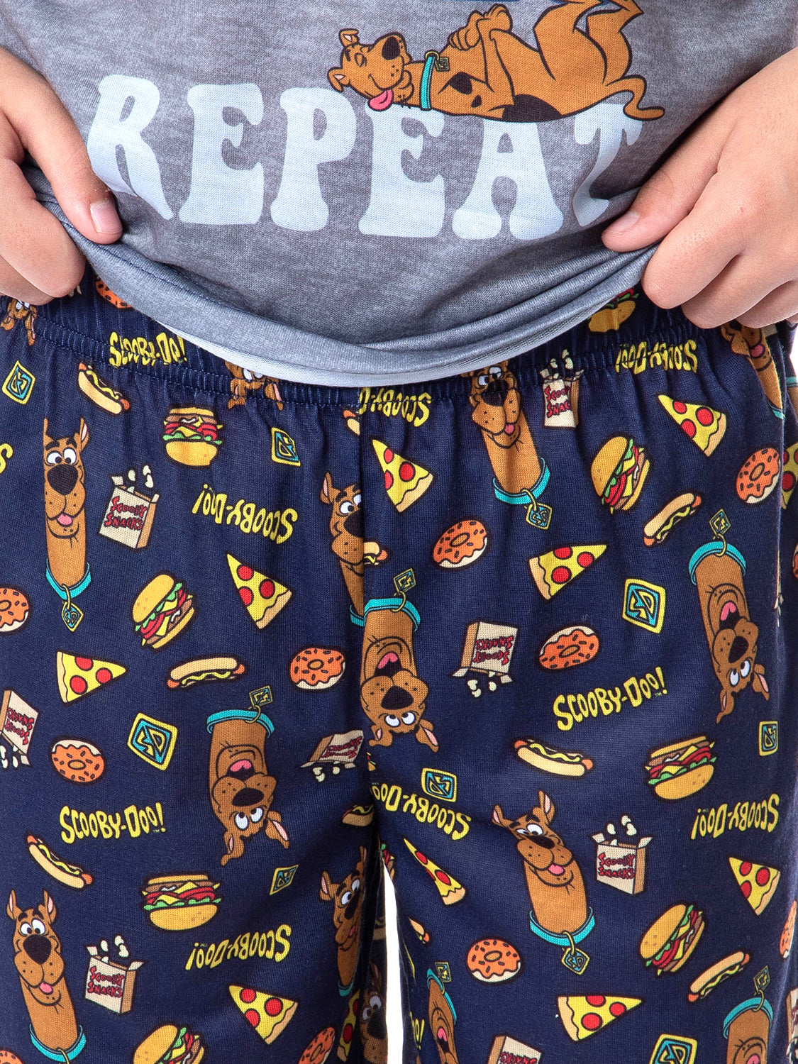 Scooby-Doo Boys' Snack Sleep Repeat Scooby Sleep Pajama Set Short