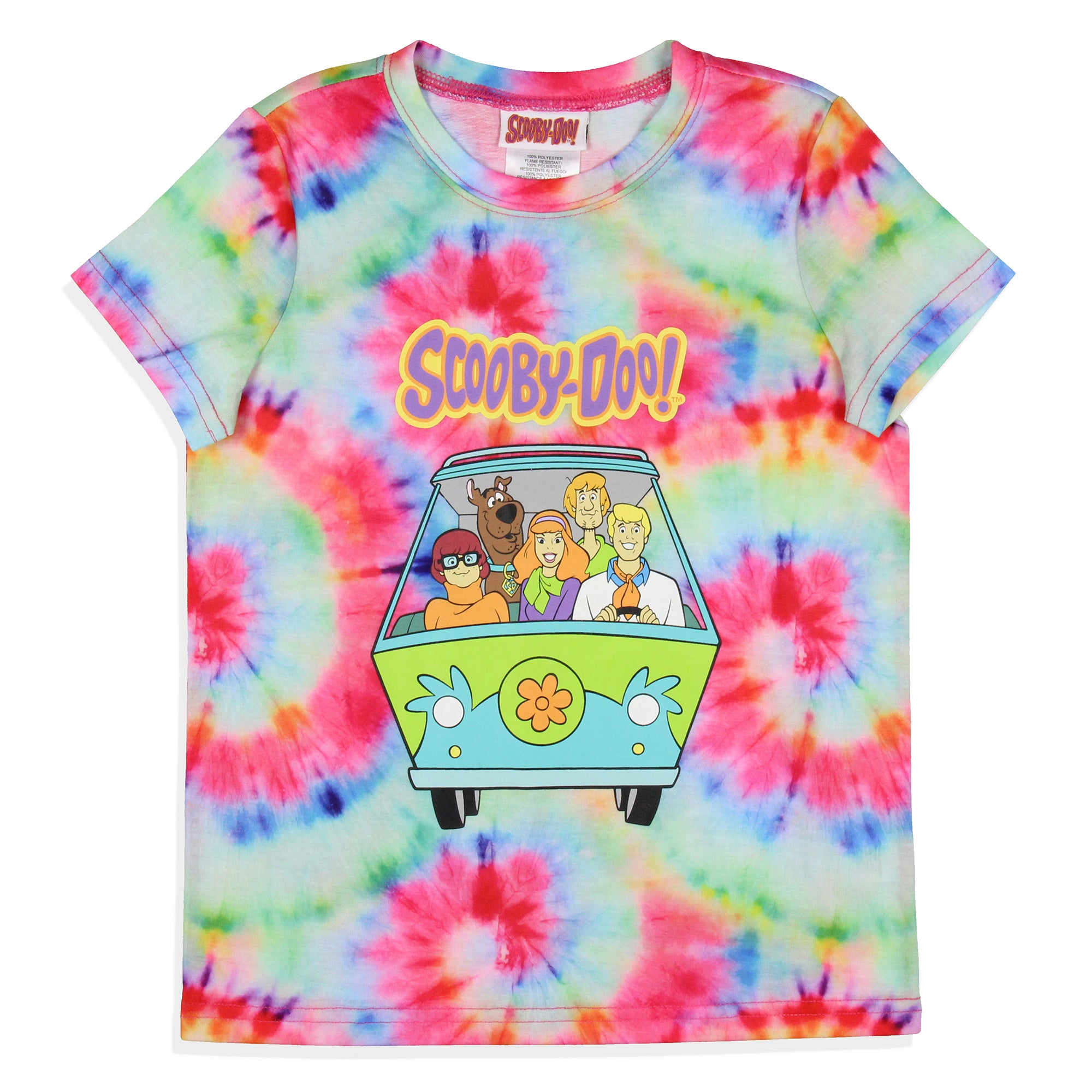 Scooby-Doo Girls' Characters The Gang Mystery Machine Pajama Set Shorts