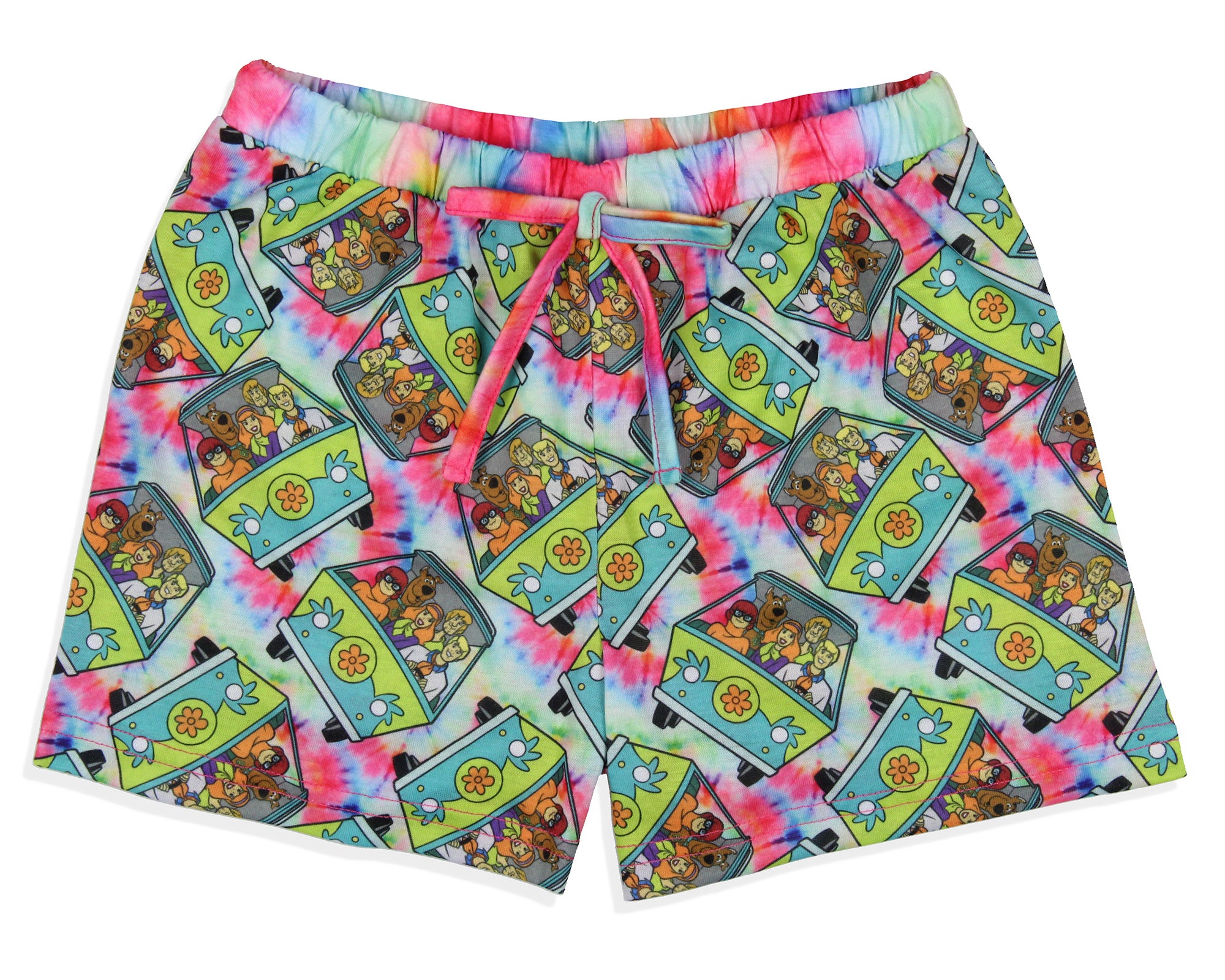 Scooby-Doo Girls' Characters The Gang Mystery Machine Pajama Set Shorts