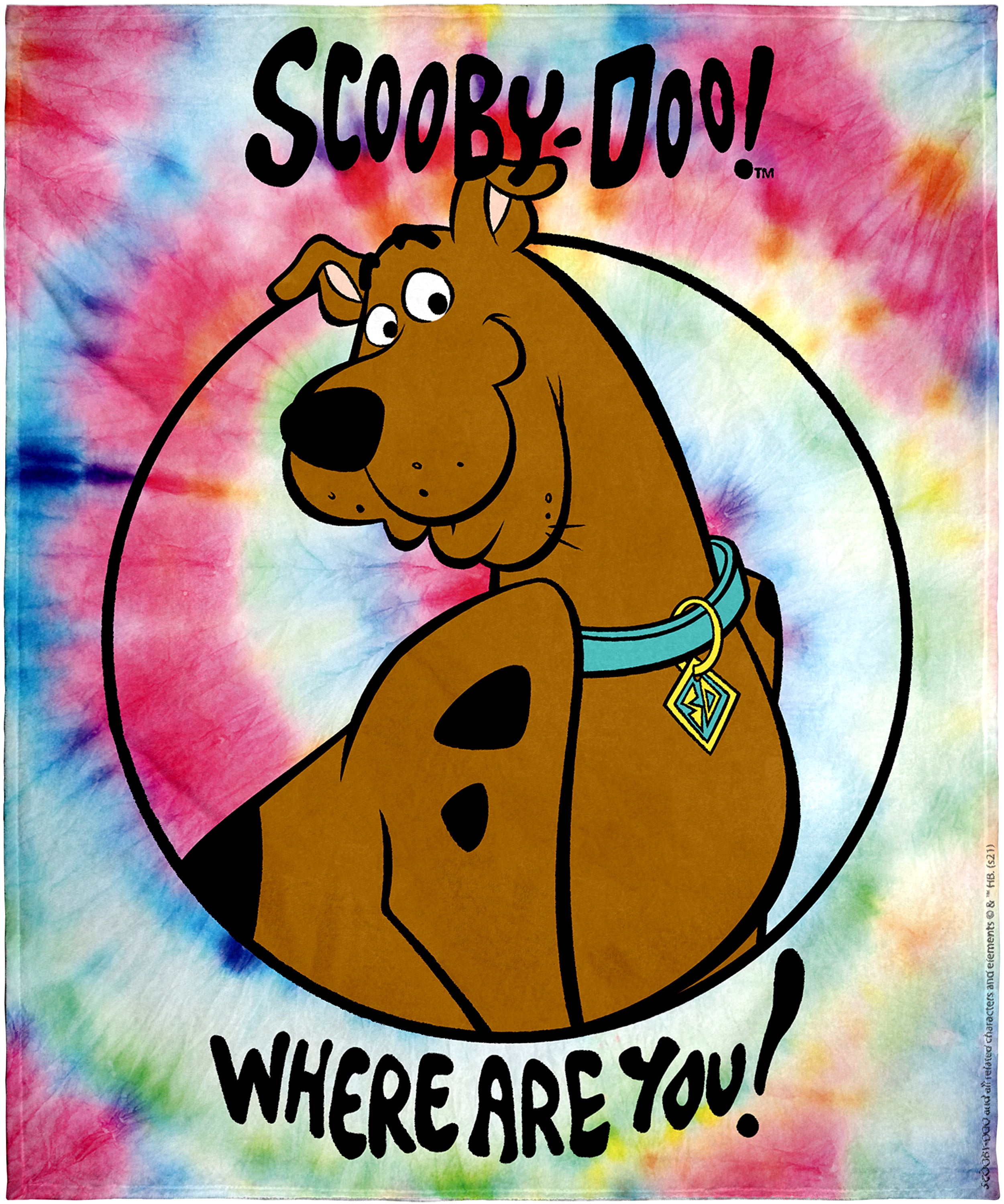 Scooby Doo Where Are You? Tie Dye Silk Touch Throw Blanket