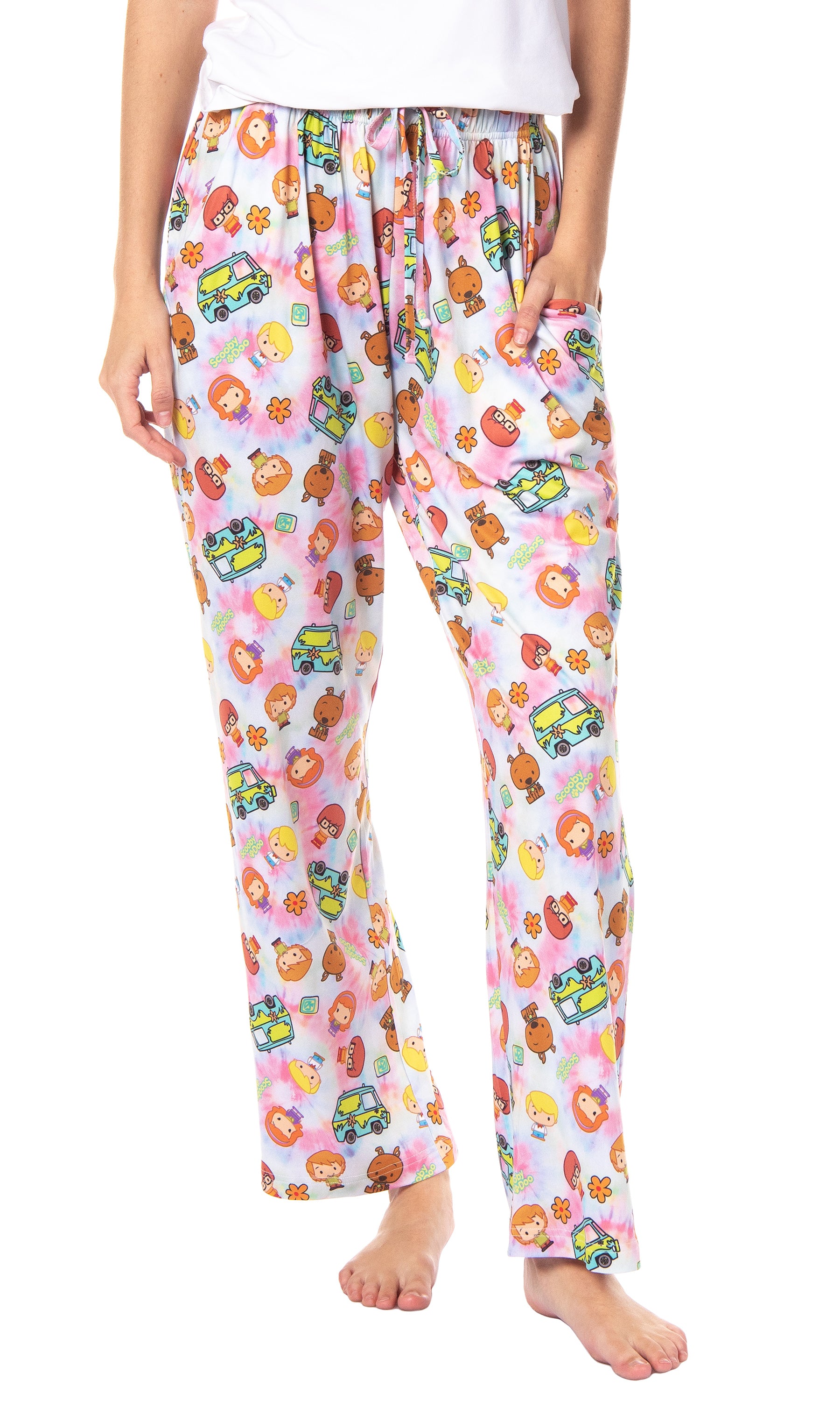 Scooby-Doo Womens' Chibi Characters The Gang Scooby Sleep Pajama Pants
