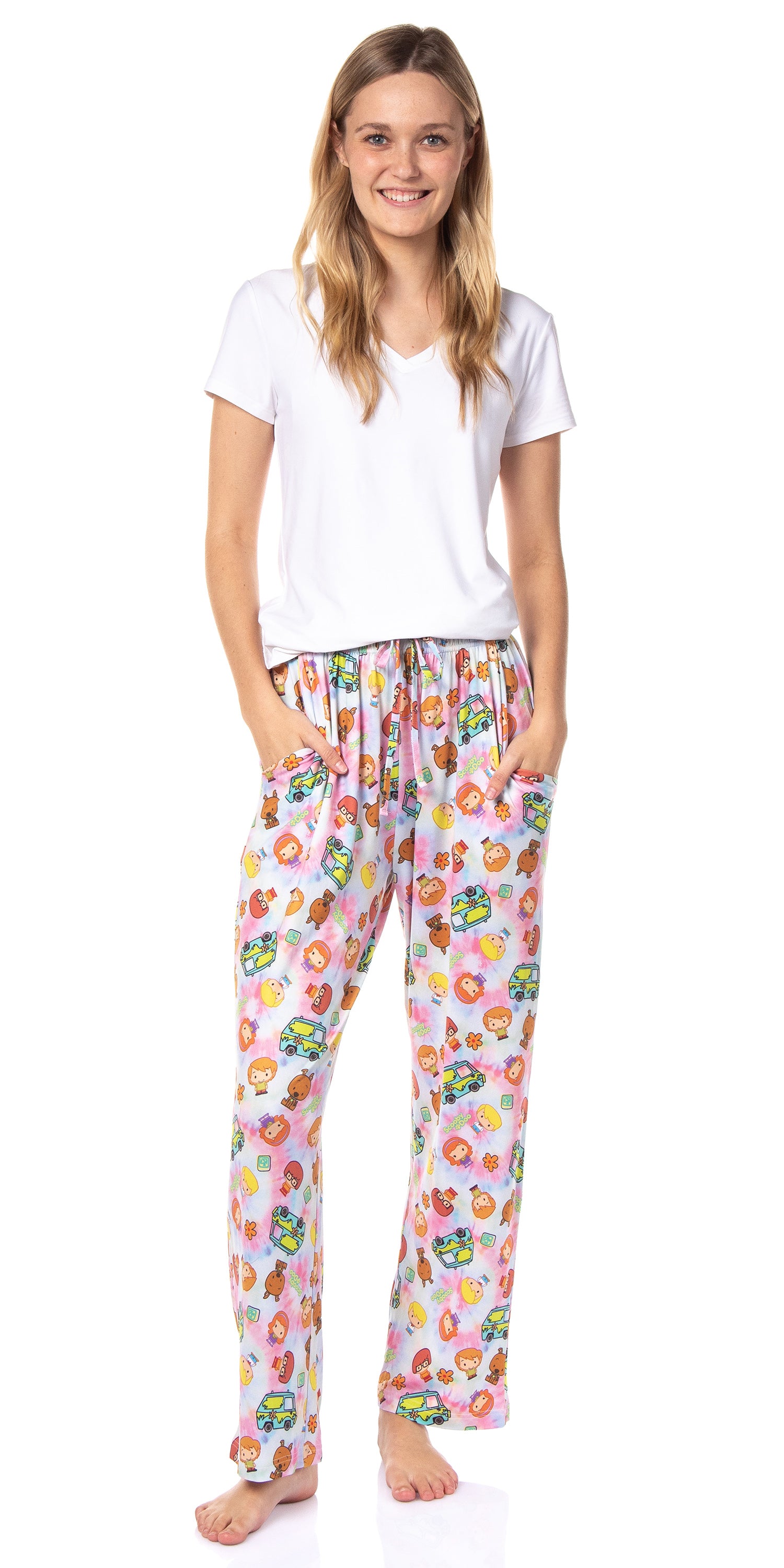 Scooby-Doo Womens' Chibi Characters The Gang Scooby Sleep Pajama Pants