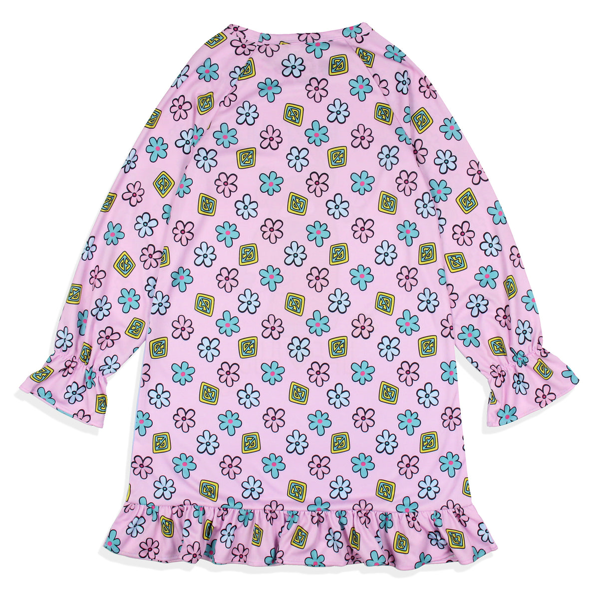 Scooby-Doo Girls' I Woke Up Like This Flower Sleep Pajama Dress Nightgown