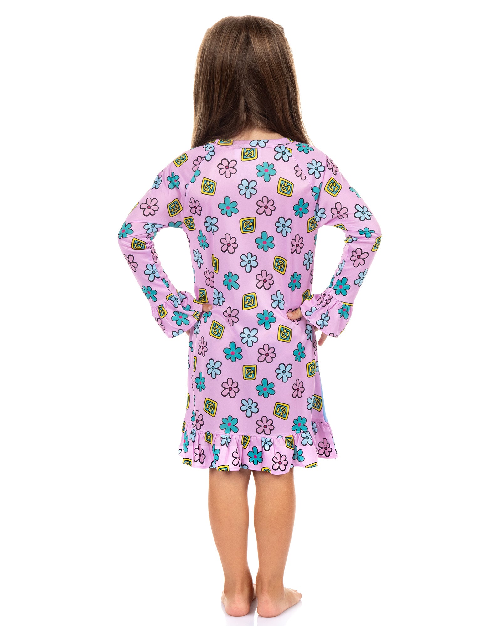 Scooby Doo Toddler Girl I Woke Up Like This Raglan Ruffle Gown Nightgown