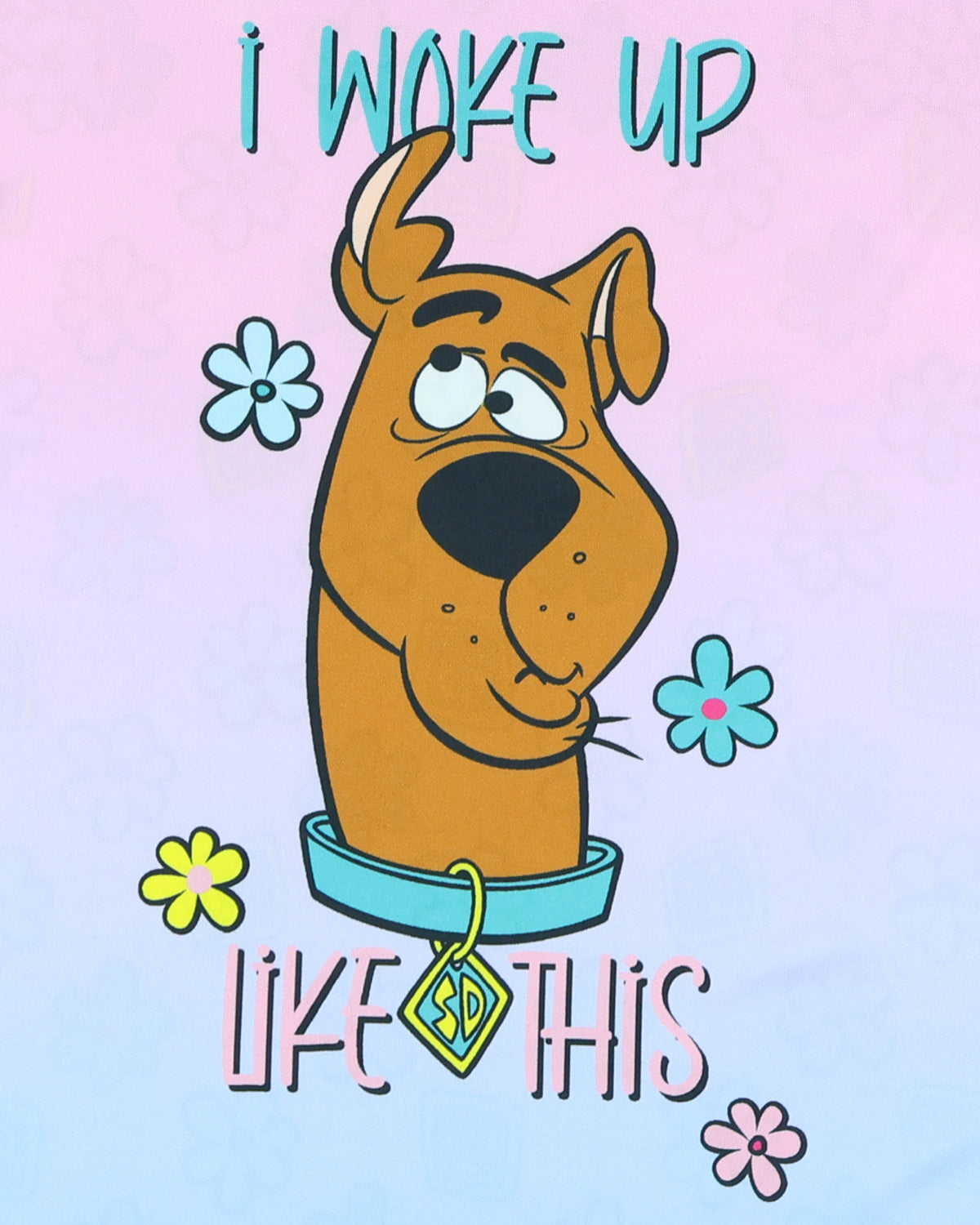 Scooby Doo Toddler Girl I Woke Up Like This Raglan Ruffle Gown Nightgown