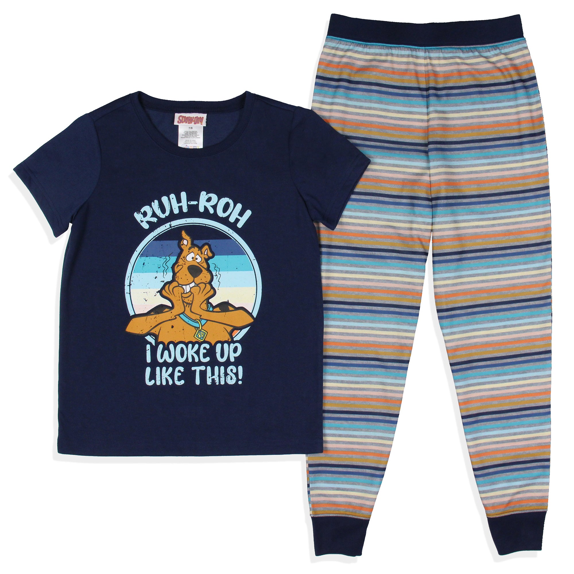 Scooby-Doo Girls' Ruh Roh I Woke Up Like This Jogger Sleep Pajama Set