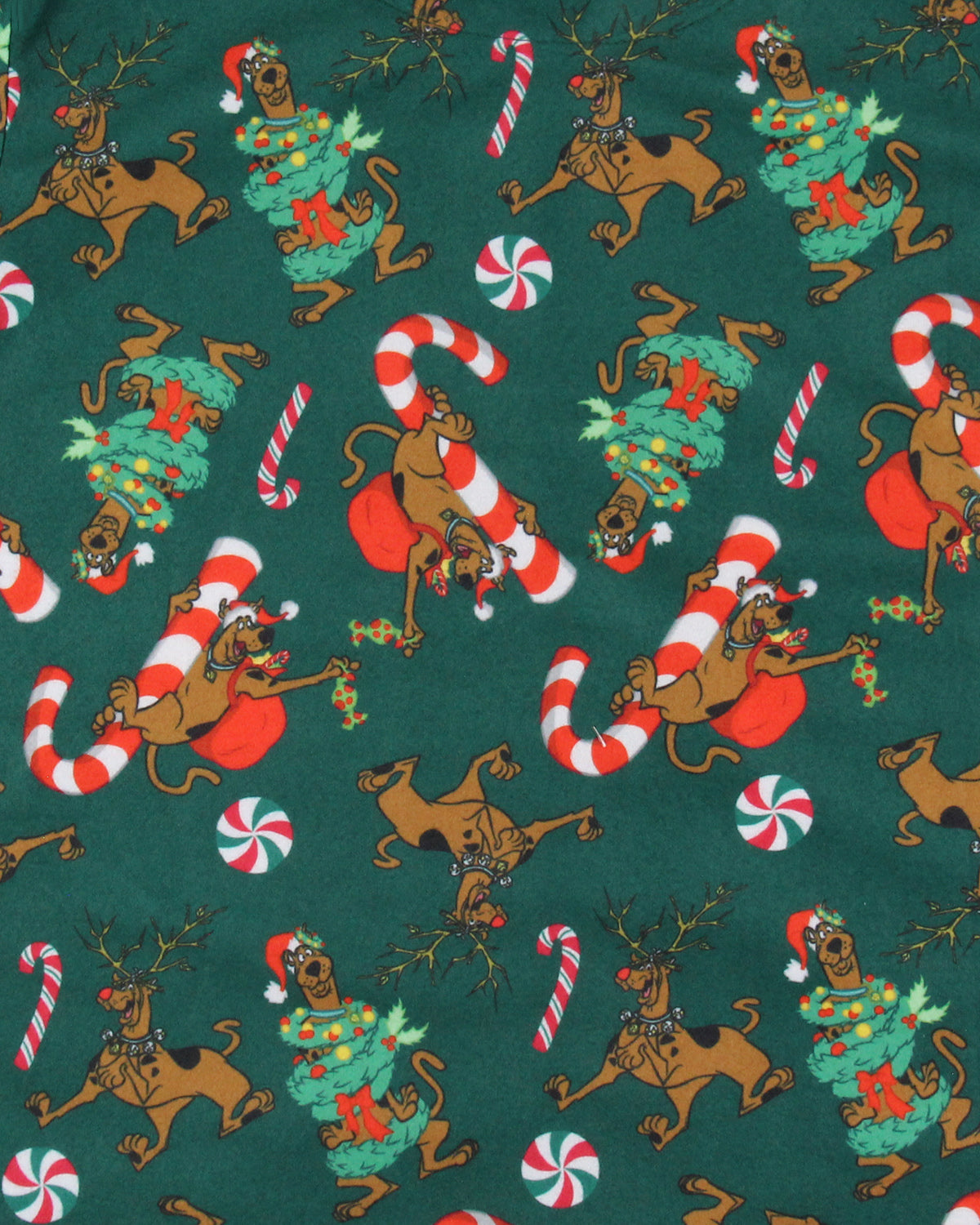 Scooby-Doo Boys' Christmas Character Tree Reindeer Button Sleep Pajama Set