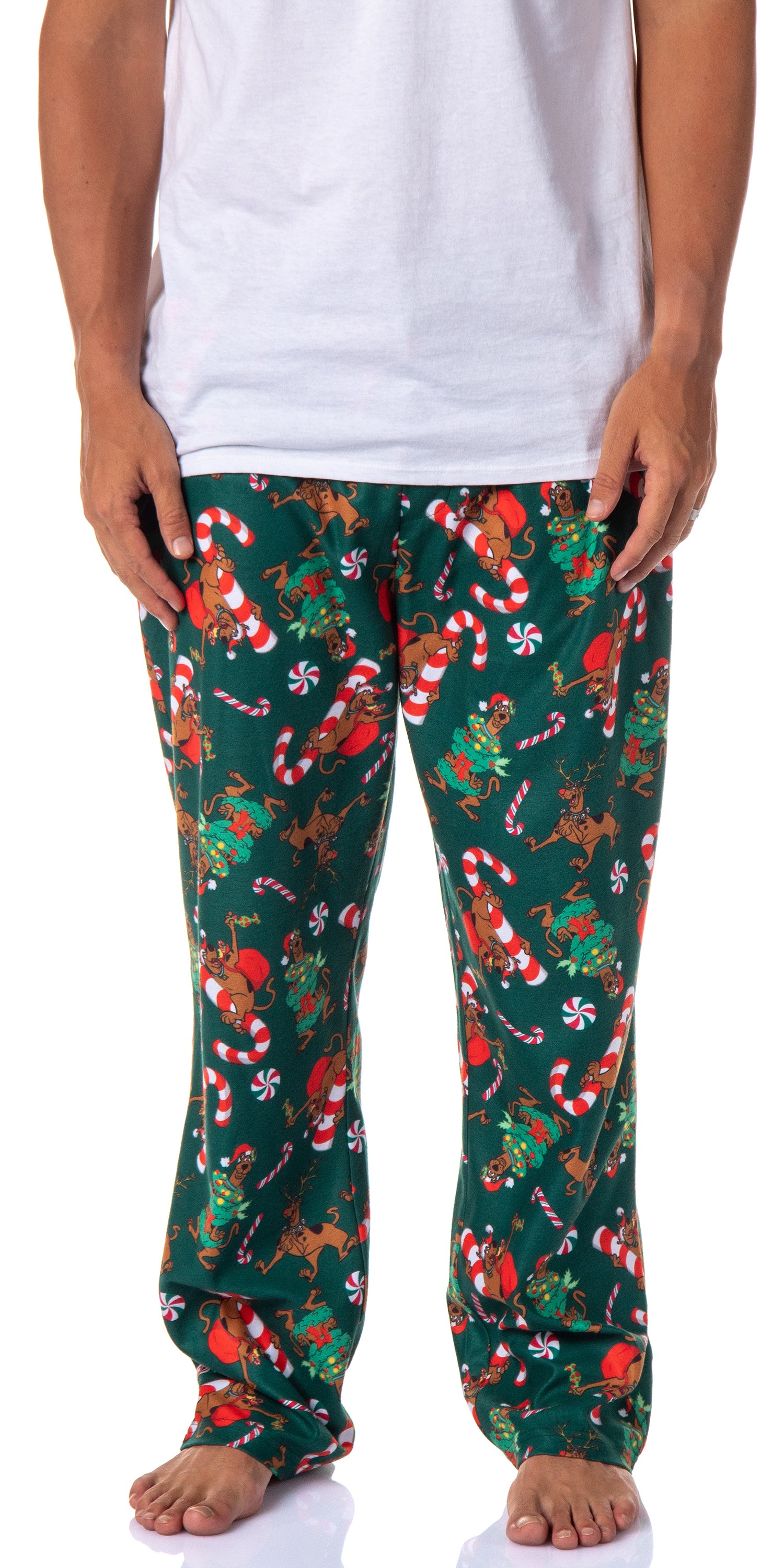 Scooby-Doo Mens' Christmas Character Tree Reindeer Sleep Pajama Pants