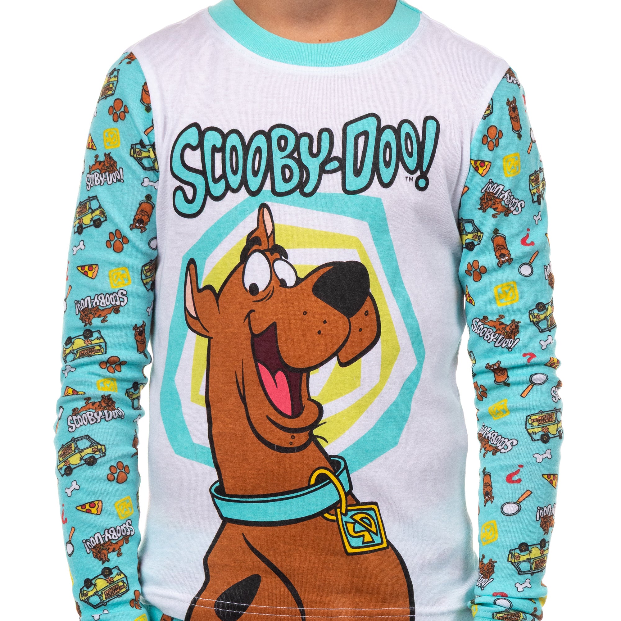 Scooby Doo Boys' Pajamas 2-Piece Tight-Fit Lounge Sleep Set