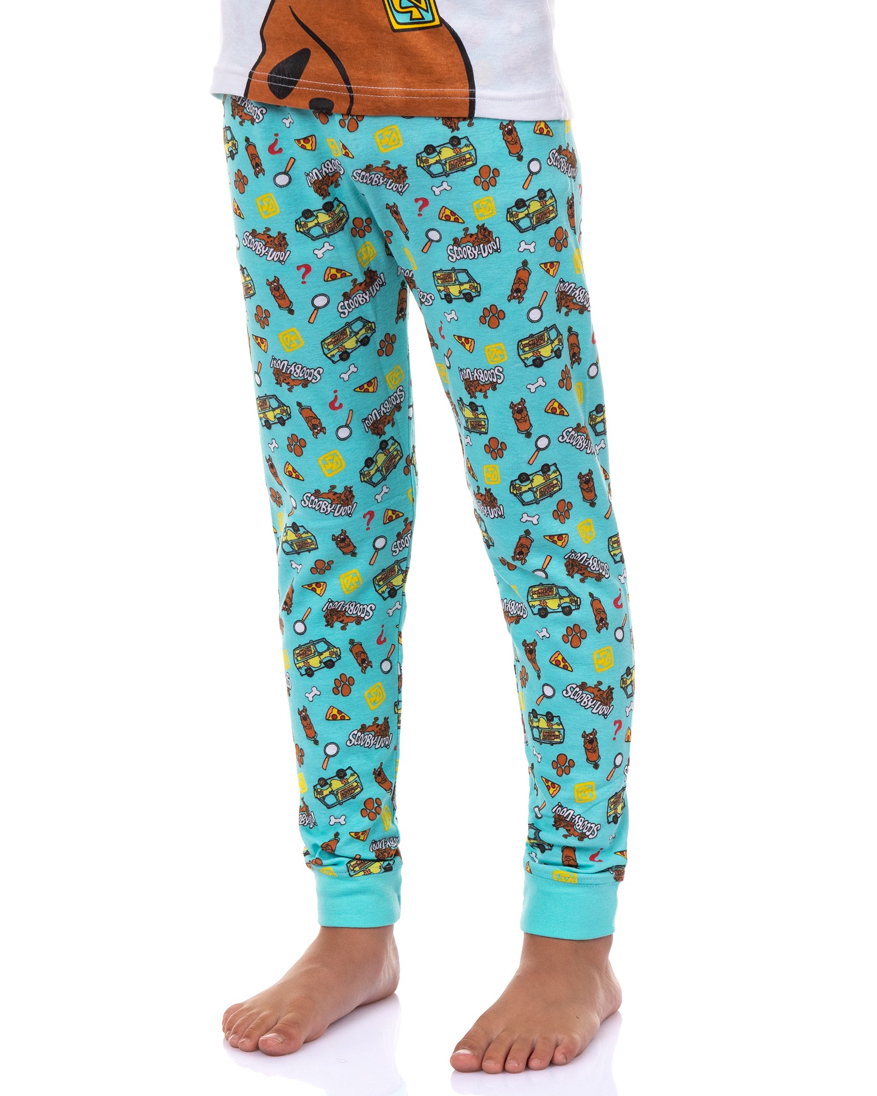 Scooby Doo Boys' Pajamas 2-Piece Tight-Fit Lounge Sleep Set