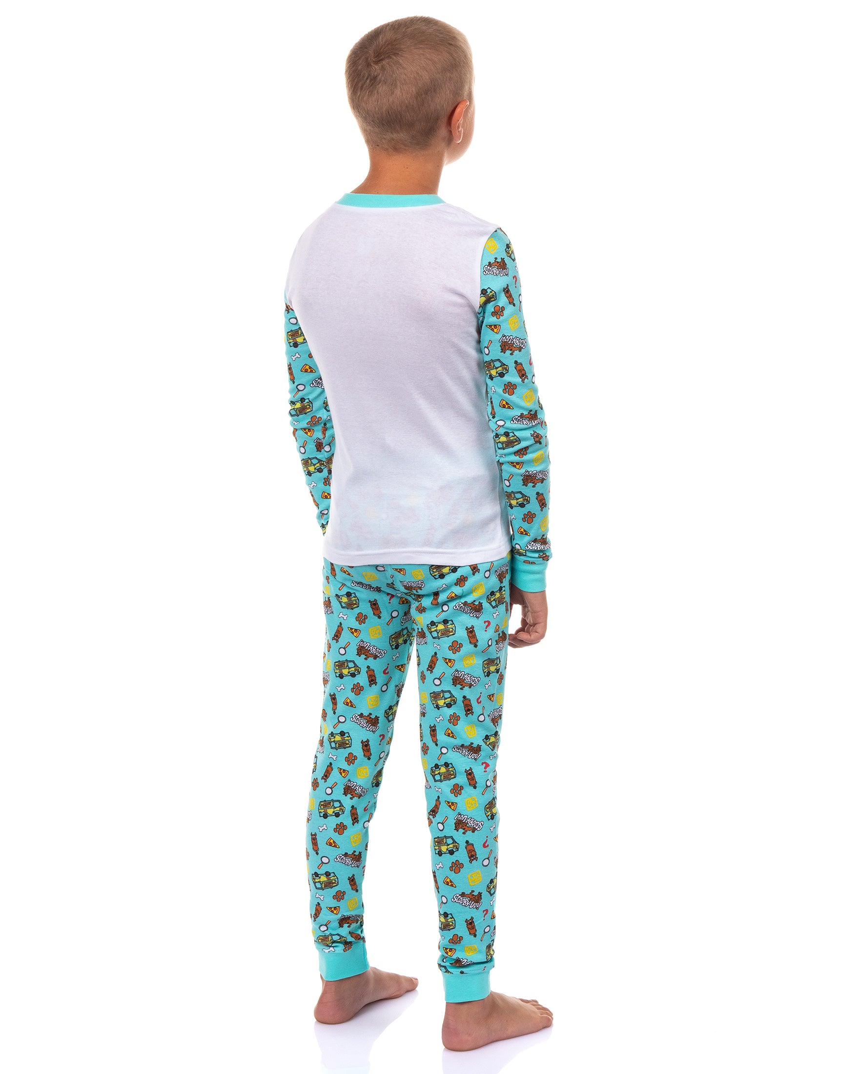 Scooby Doo Boys' Pajamas 2-Piece Tight-Fit Lounge Sleep Set