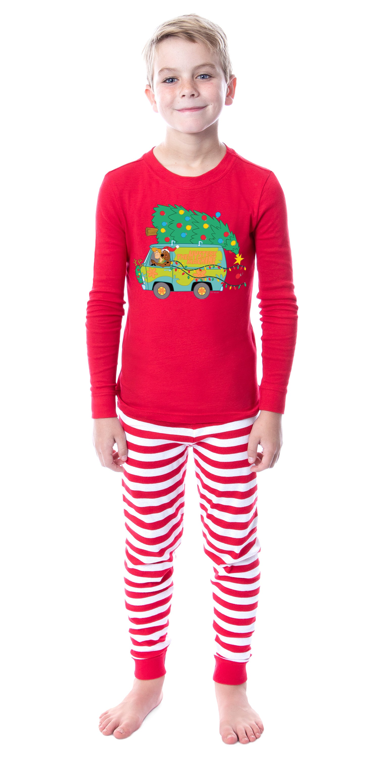 Scooby-Doo Mystery Machine Christmas Tight Fit Family Pajama Set
