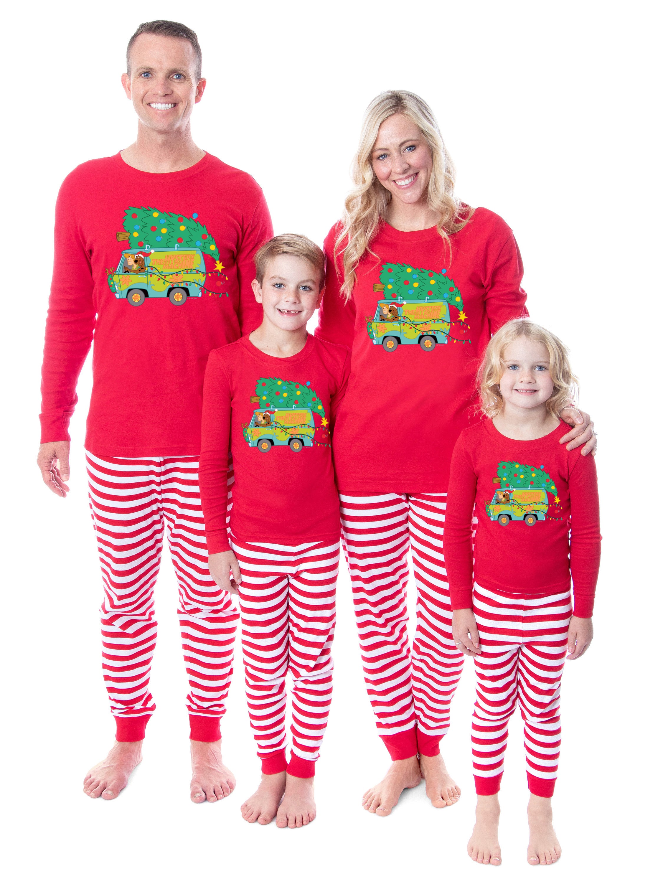 Scooby-Doo Mystery Machine Christmas Tight Fit Family Pajama Set