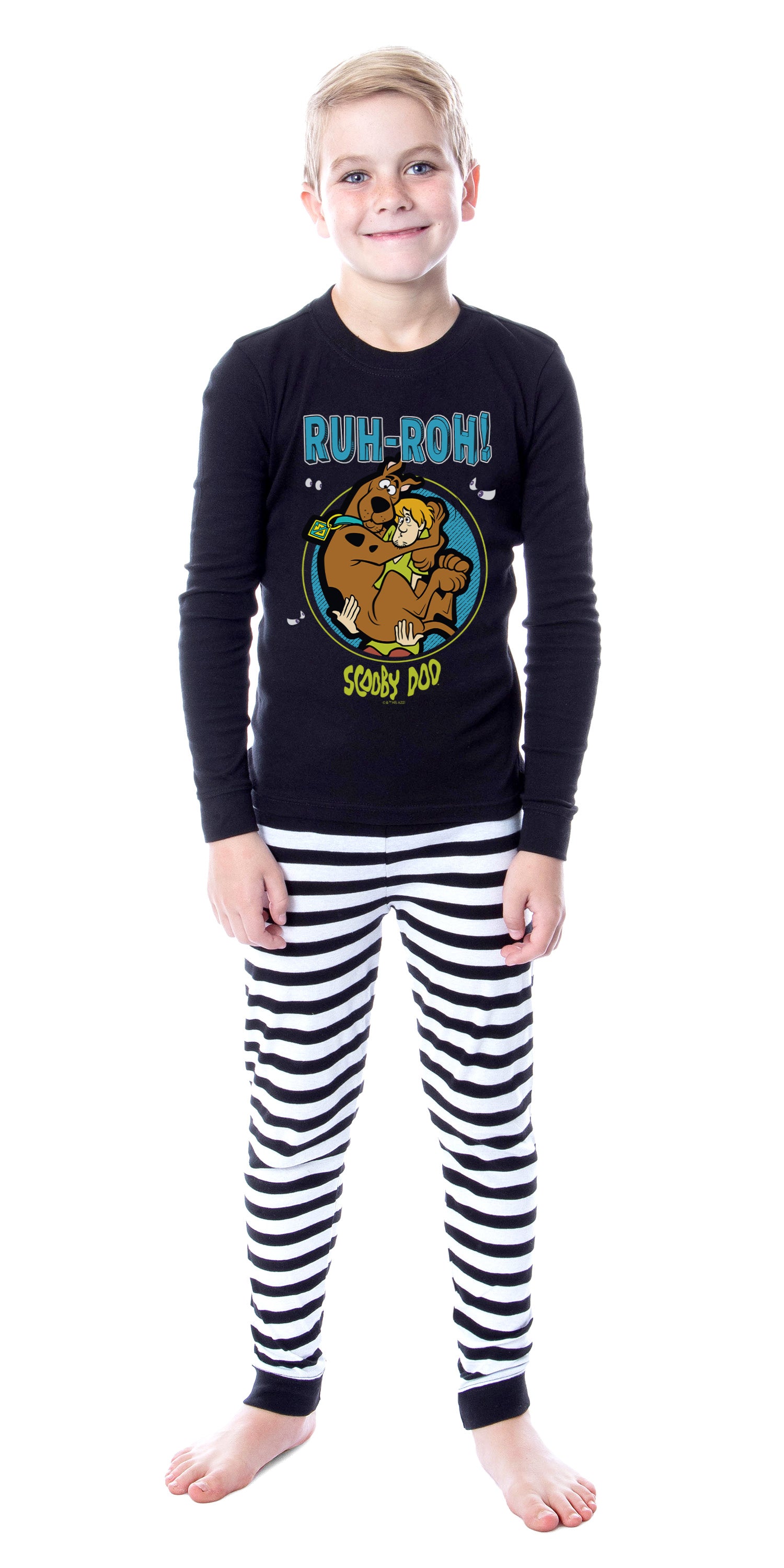 Scooby Doo Boys' Pajamas Ruh-Roh! Snug Fit Cotton Kids Pajama Set