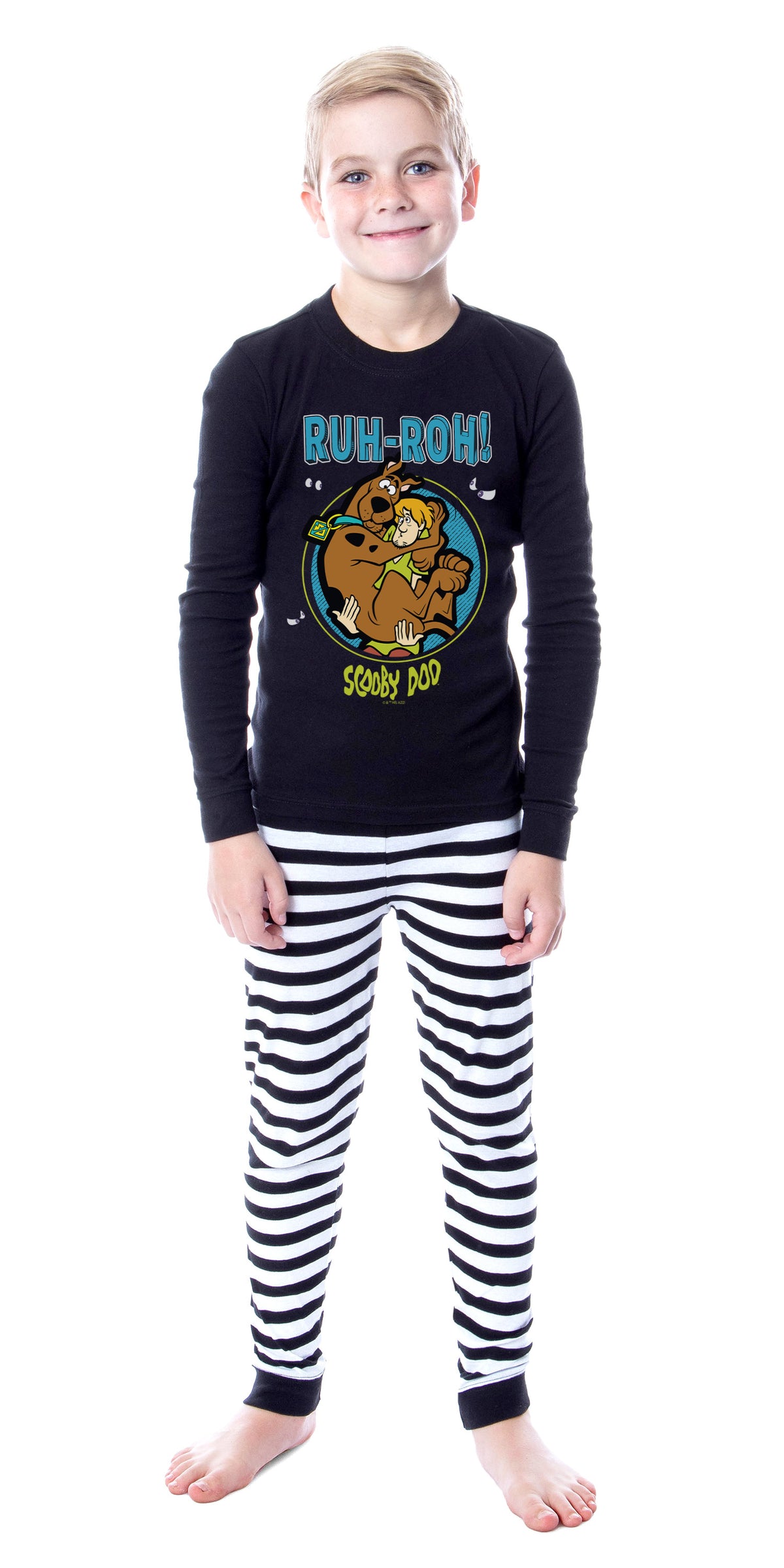 Scooby-Doo Boys' Pajamas Ruh-Roh! Snug Fit Cotton Kids Pajama Set