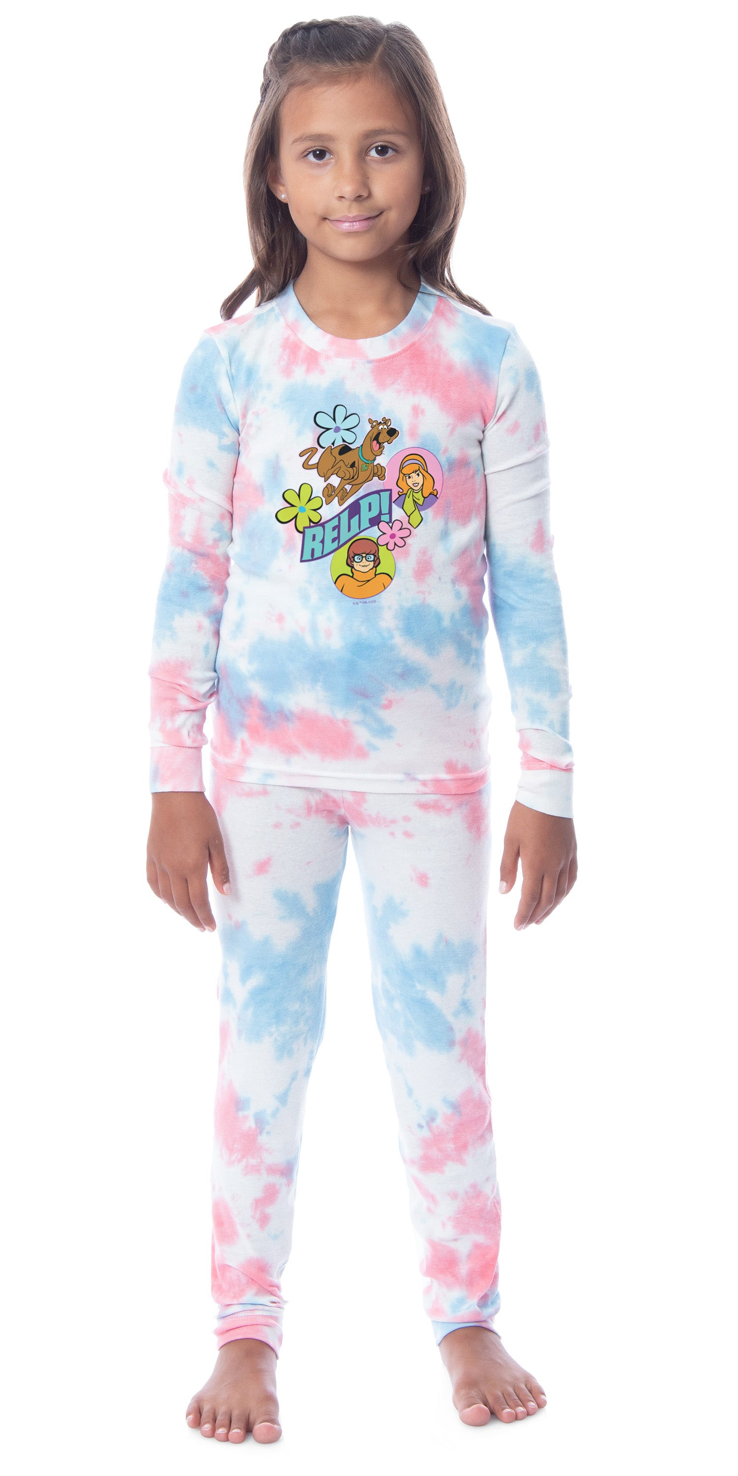 Scooby-Doo Girls' Unisex Child Relp! Daphne Velma Character Pajama Set