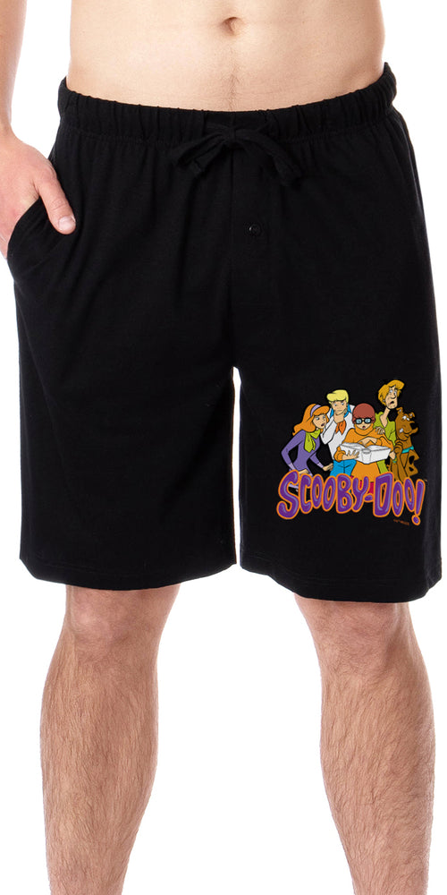 Scooby-Doo Mens' Cartoon The Gang Daphne Velma Scooby Shaggy Fred Character Sleep Pajama Shorts