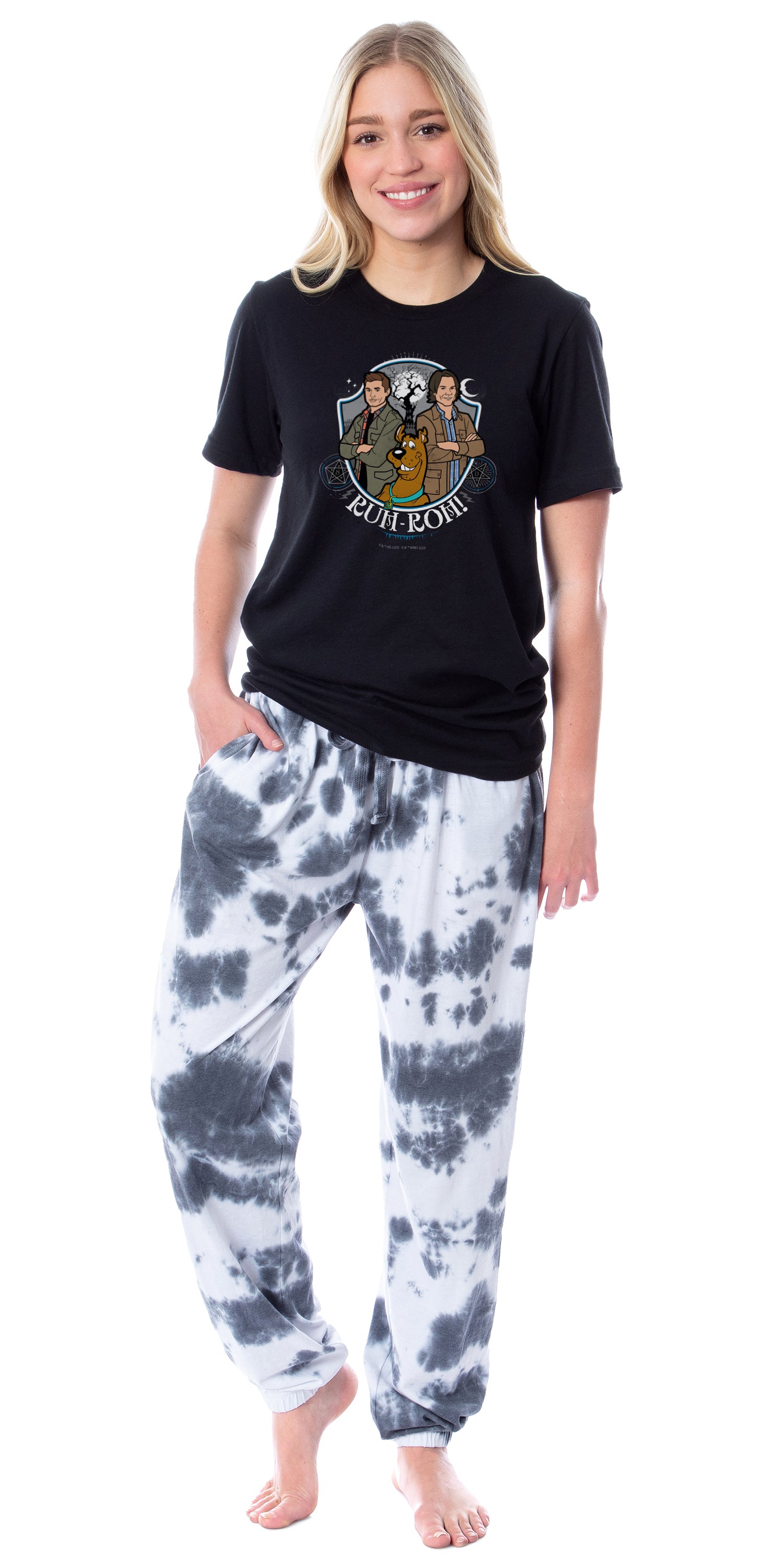 Supernatural Womens' Scoobynatural Ruh-Roh! Character Sleep Pajama Set