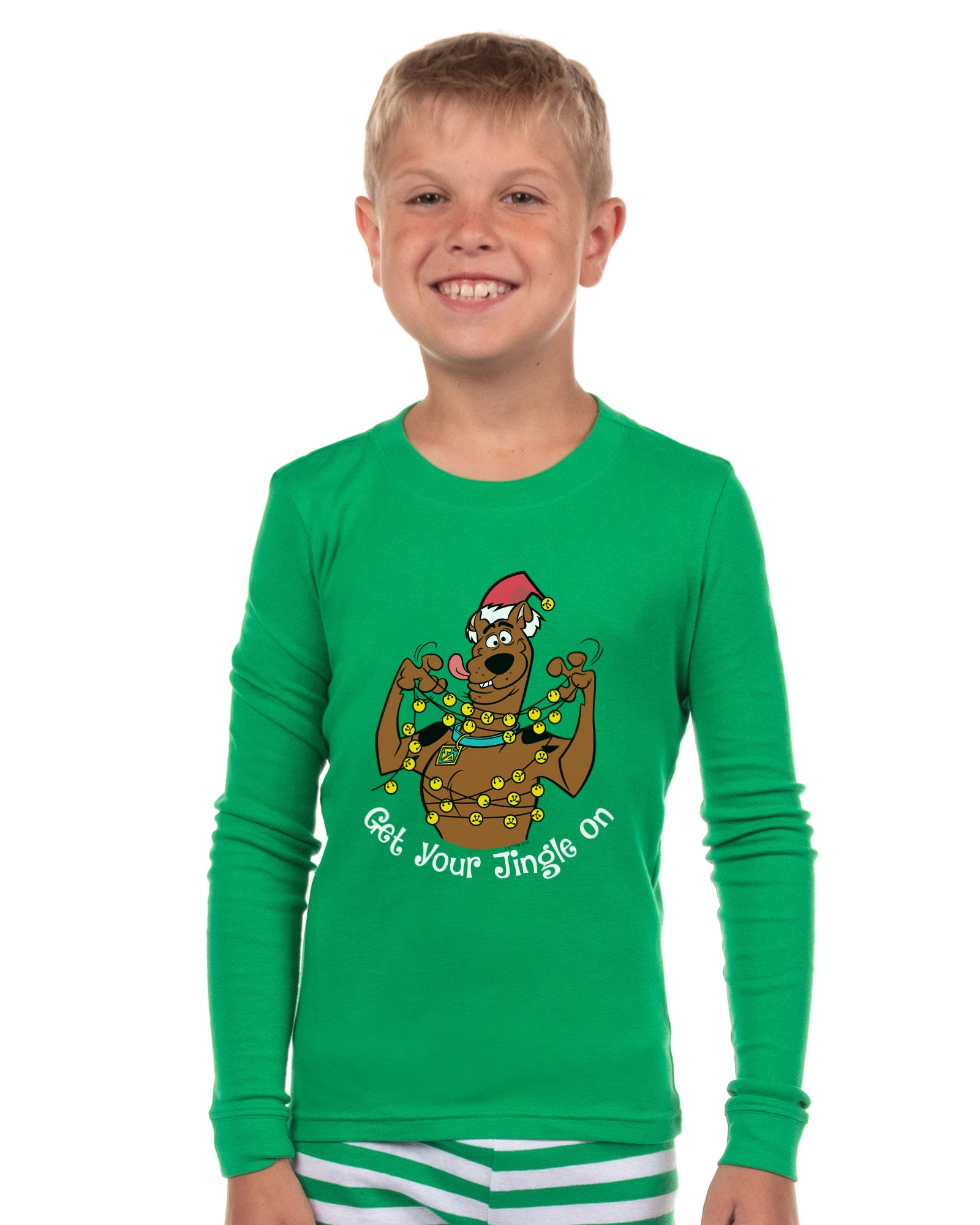 Scooby-Doo Christmas Jingle Bells Family Pajamas 2 Piece Long Sleeve Pajama Set