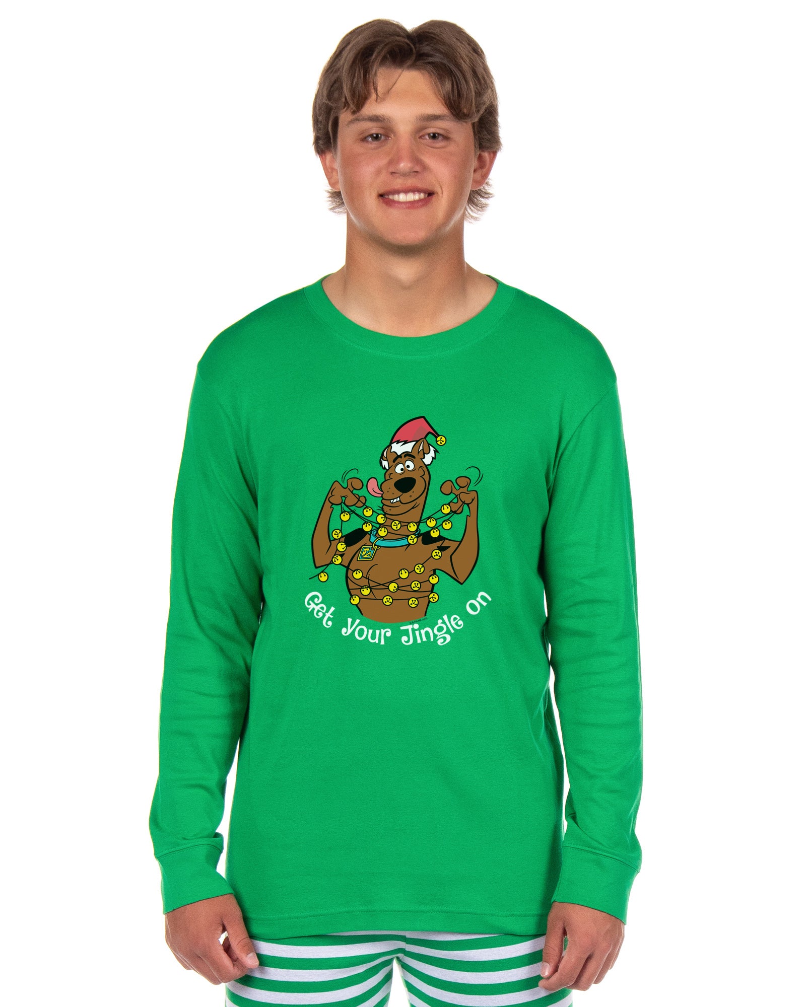 Scooby-Doo Christmas Jingle Bells Family Pajamas 2 Piece Long Sleeve Pajama Set