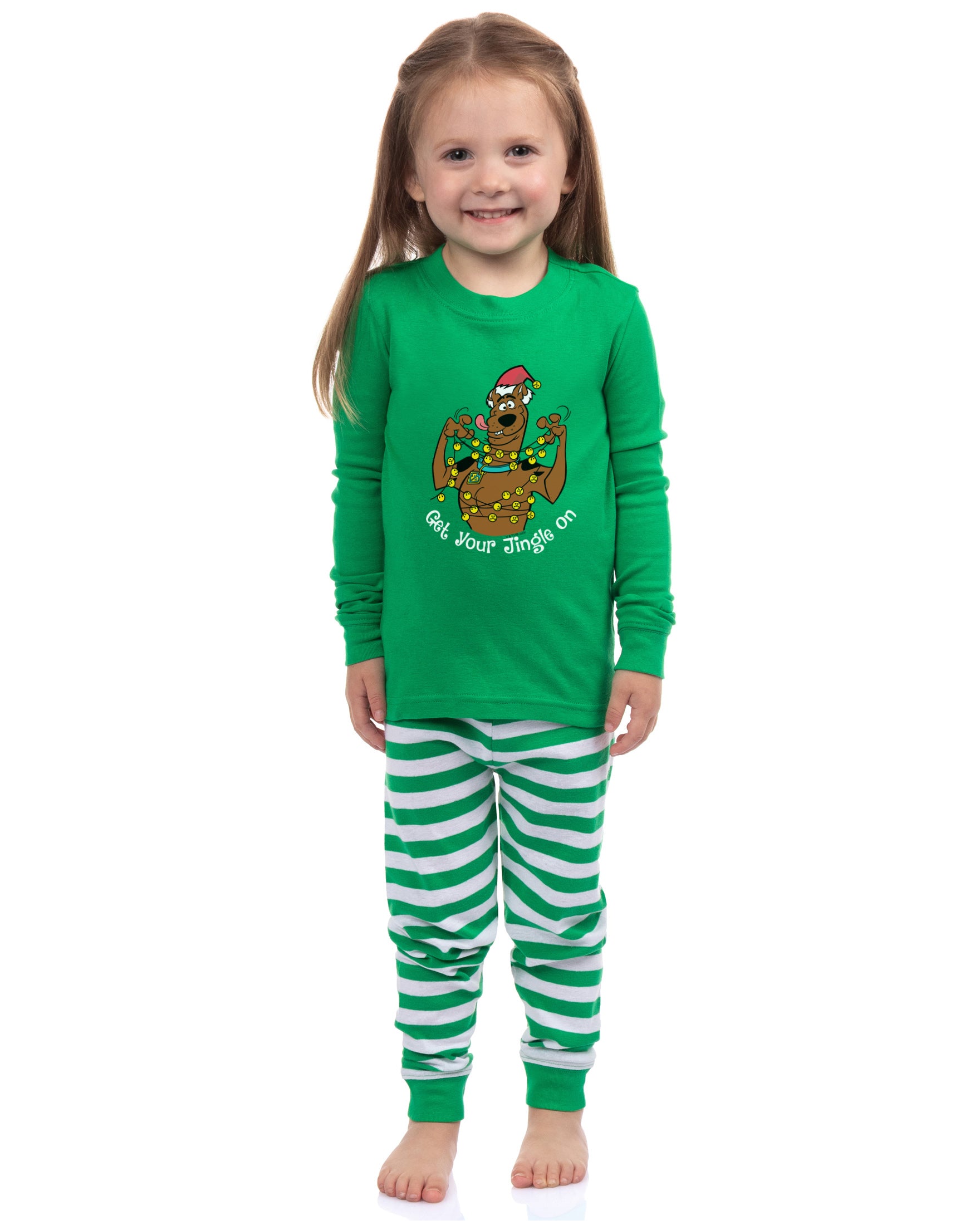 Scooby-Doo Christmas Jingle Bells Family Pajamas 2 Piece Long Sleeve Pajama Set