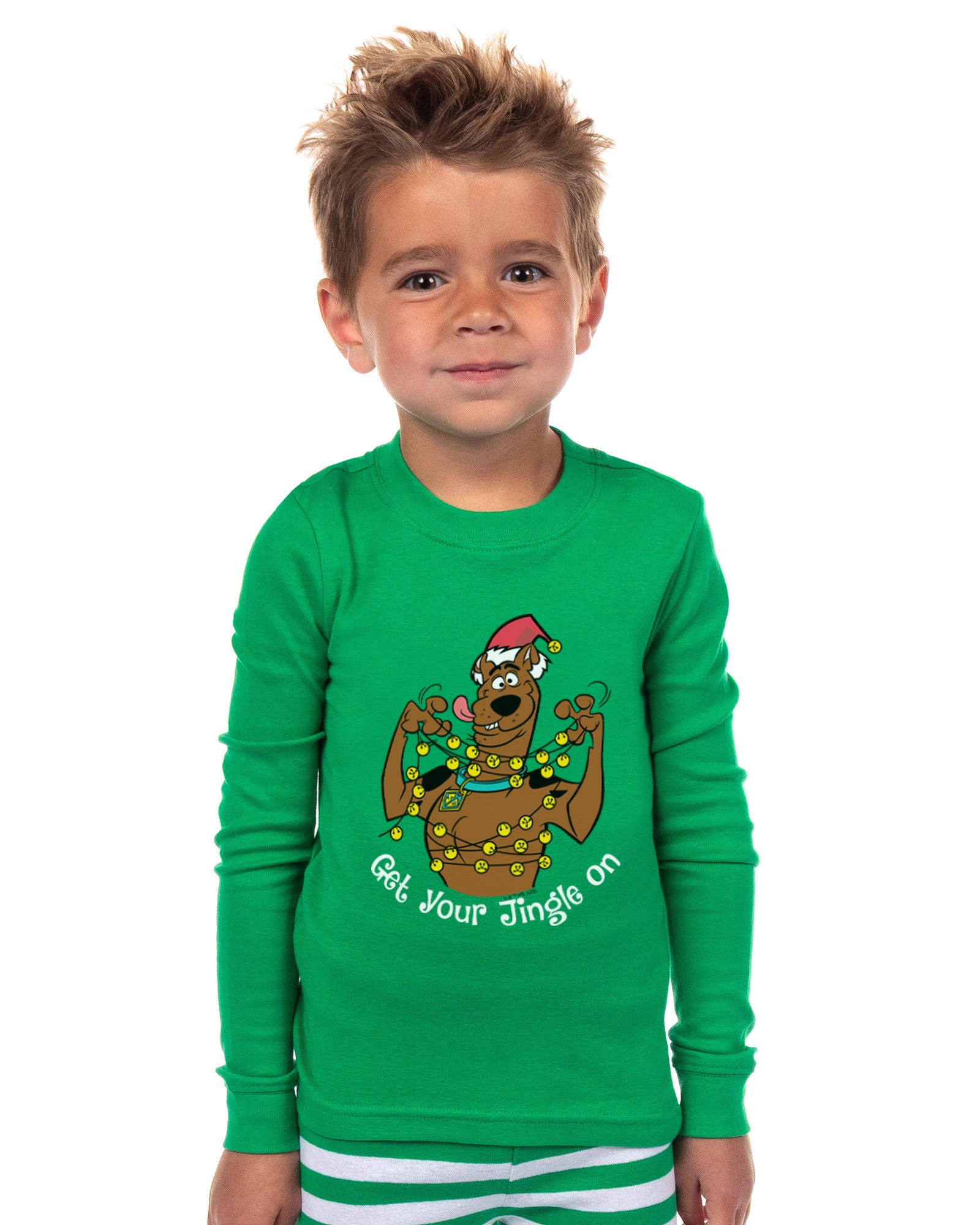 Scooby-Doo Christmas Jingle Bells Family Pajamas 2 Piece Long Sleeve Pajama Set