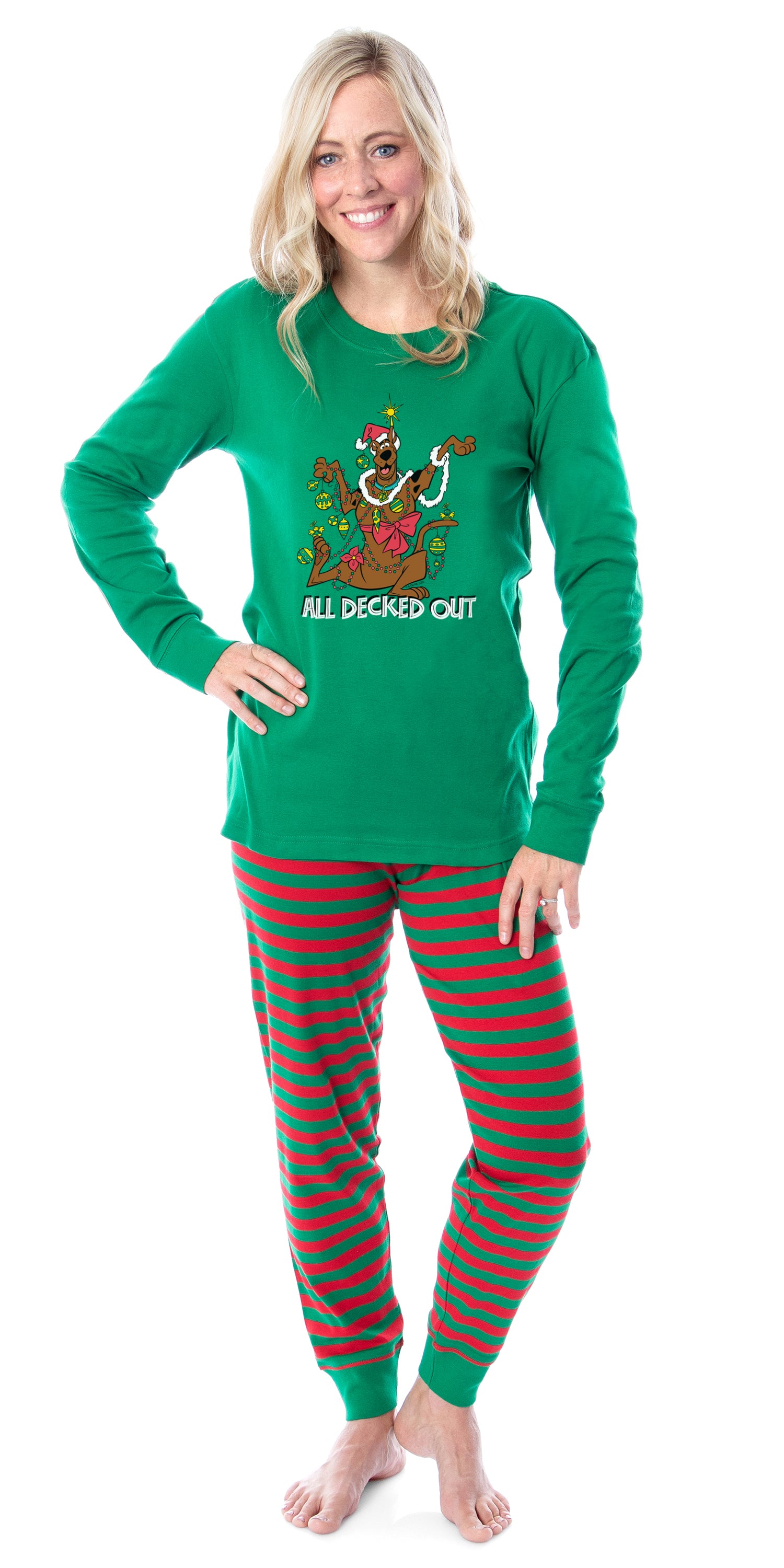 Scooby-Doo Christmas All Decked Out 2 Piece Long Sleeve Pajama Set