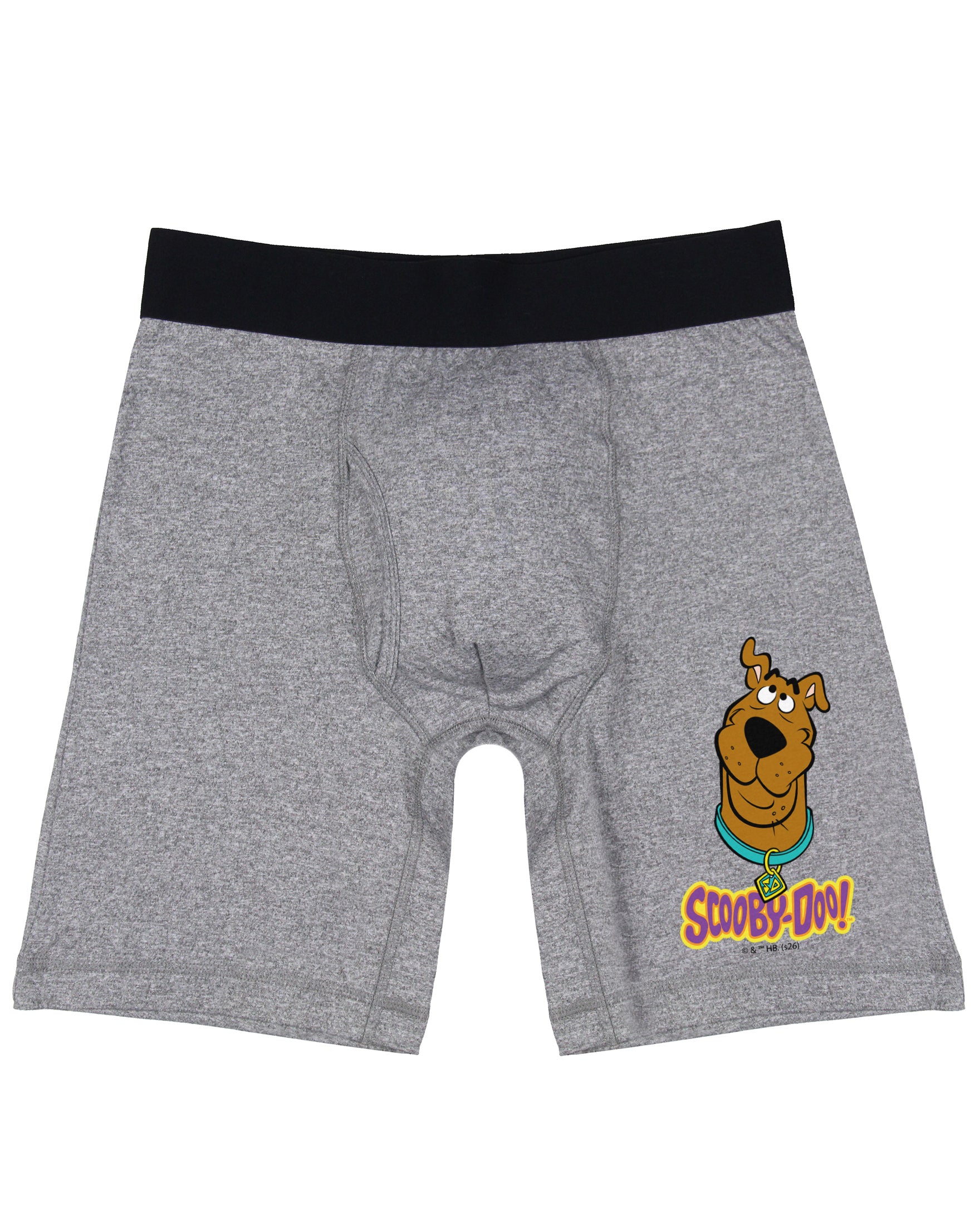 Scooby Doo Men's Logo Design Long Leg Boxer Brief Underwear