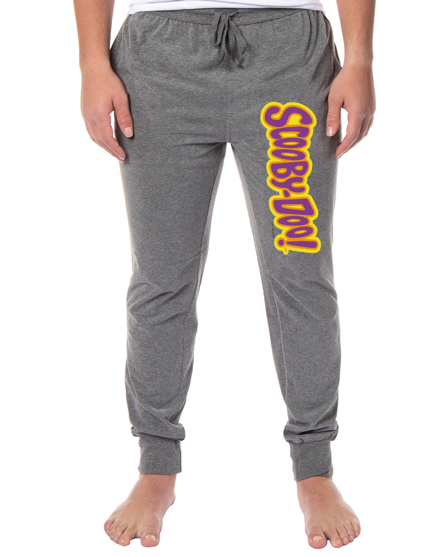 Scooby-Doo Mens' Scooby Classic Icon Title Logo Sleep Jogger Pajama Pants