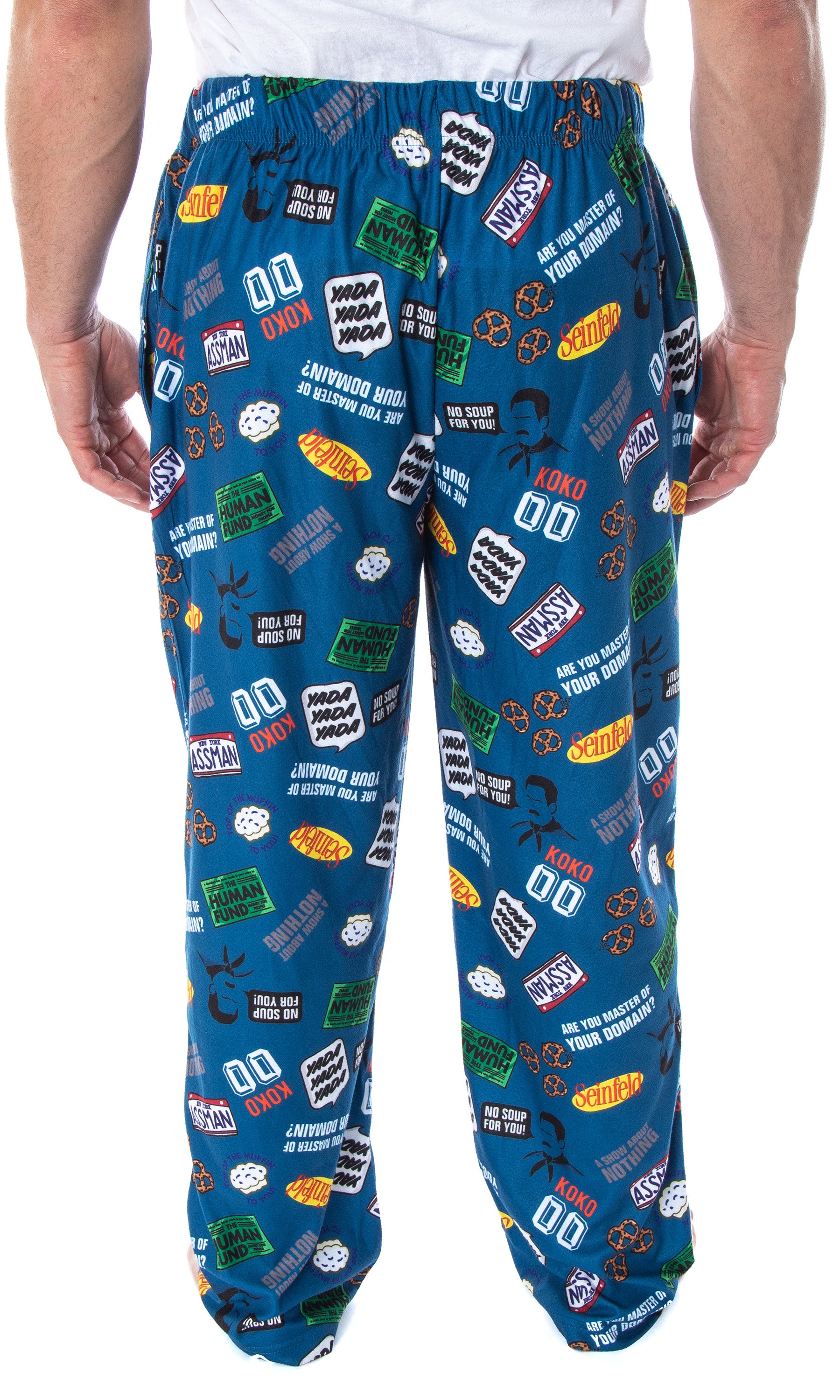 Seinfeld TV Series Men's Allover Themed Pattern Adult Sleep Pajama Pants