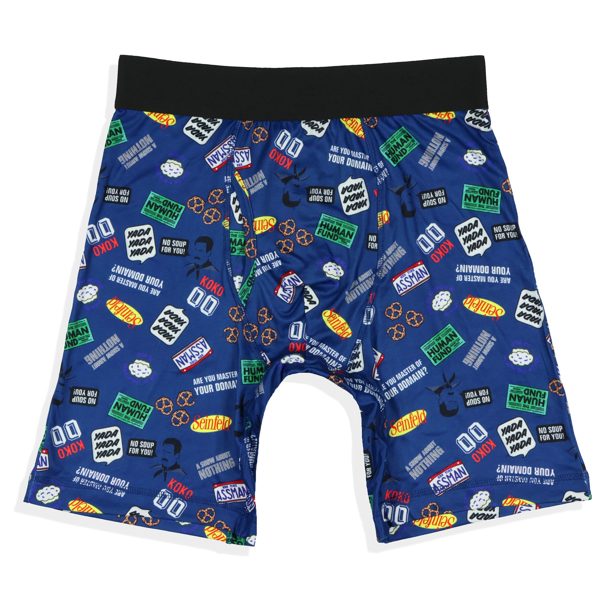 Seinfeld Boxer Briefs Men's No Soup for You TV Show Quotes Underwear
