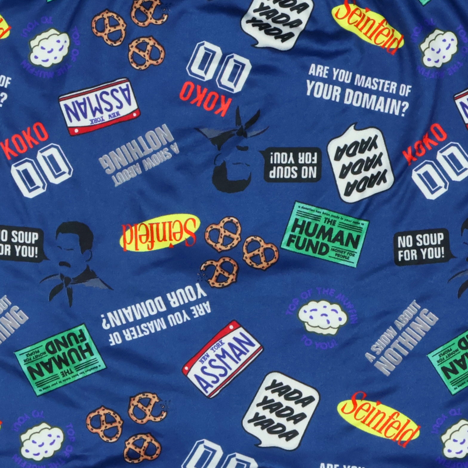 Seinfeld Boxer Briefs Men's No Soup for You TV Show Quotes Underwear