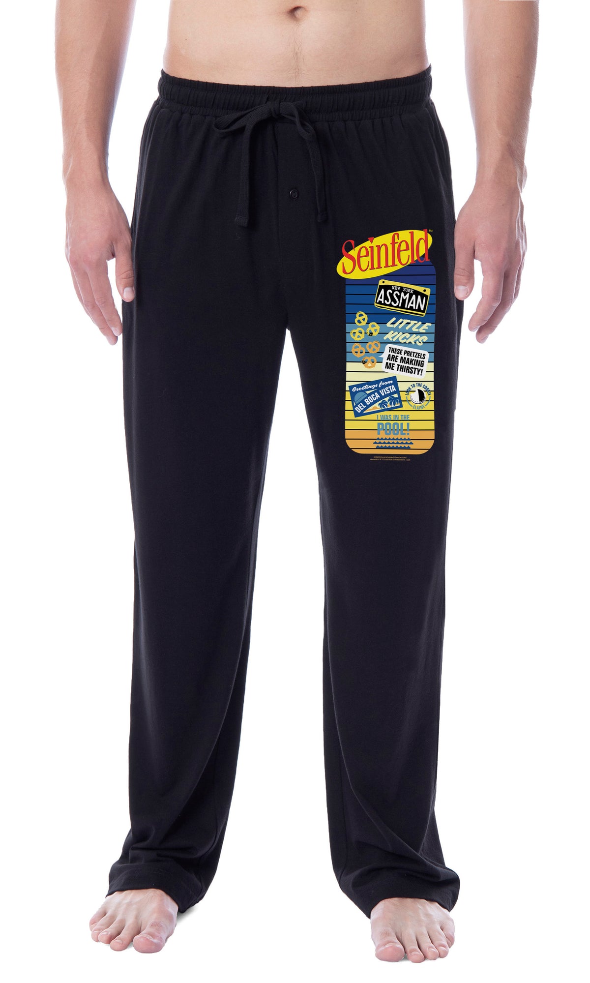Seinfeld Mens' TV Show Sayings Funny Little Kicks Sleep Pajama Pants