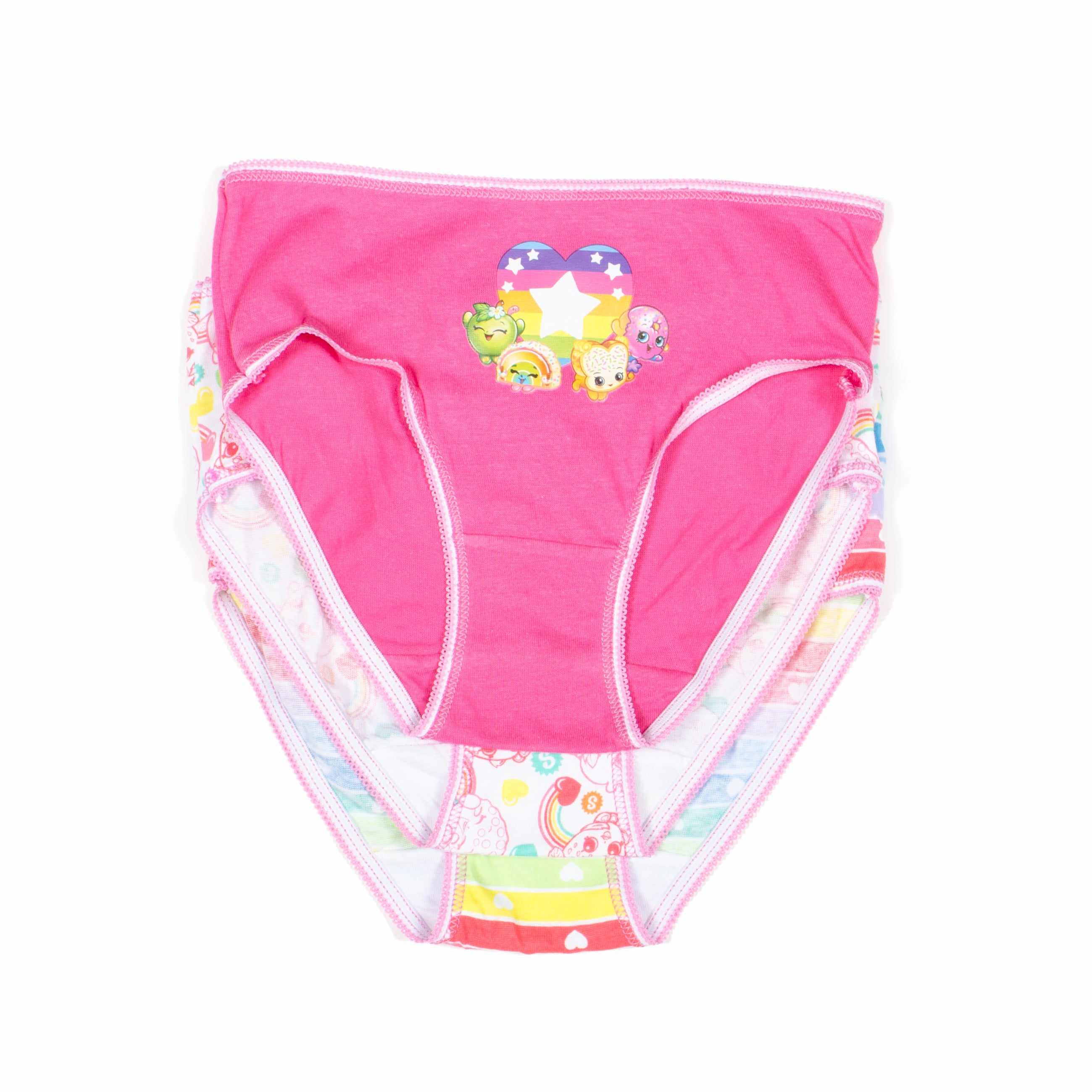 Shopkins Girls Underwear Rainbow Panties 3 Pack Briefs