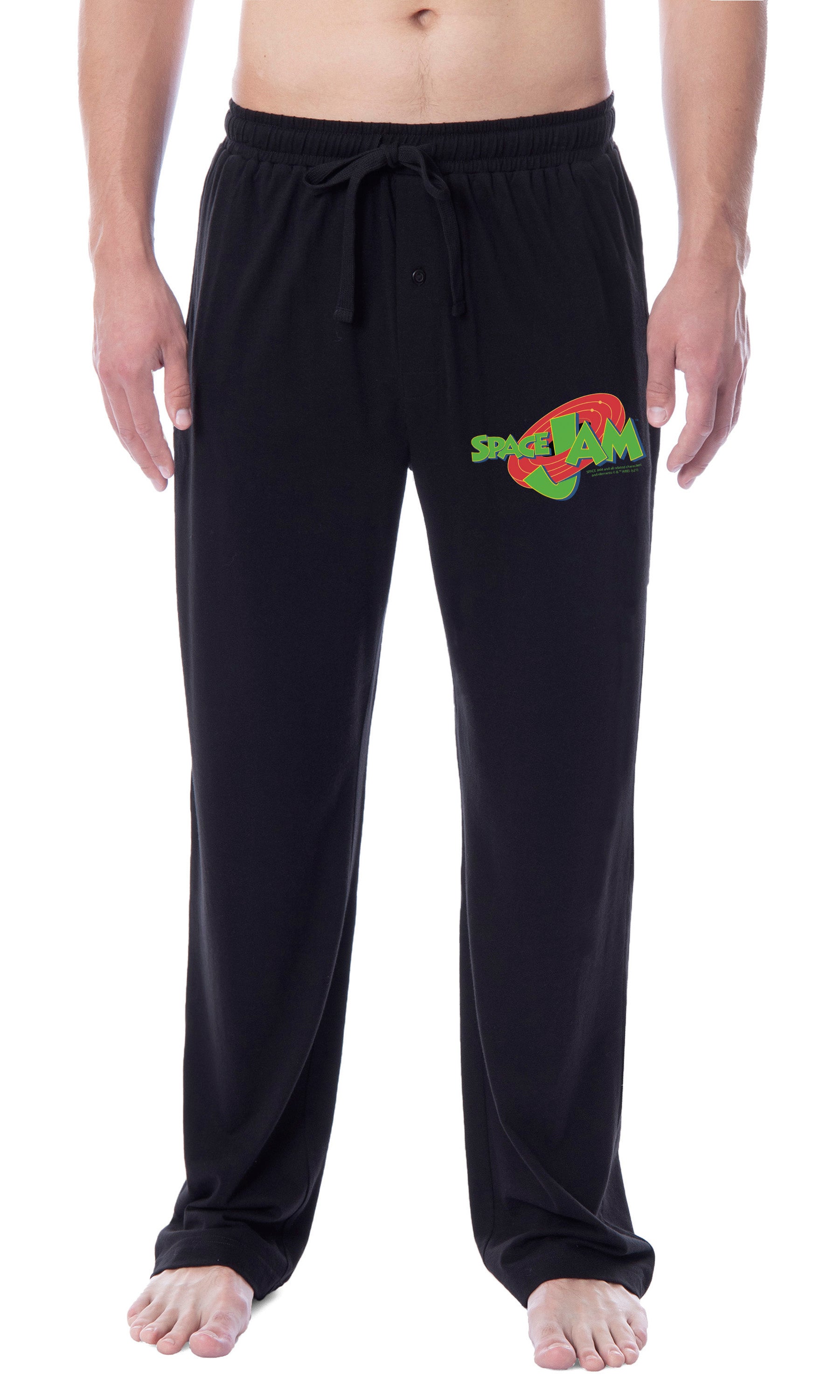 Looney Tunes Mens' Classic Space Jam Logo Movie Sleep Pajama Pants