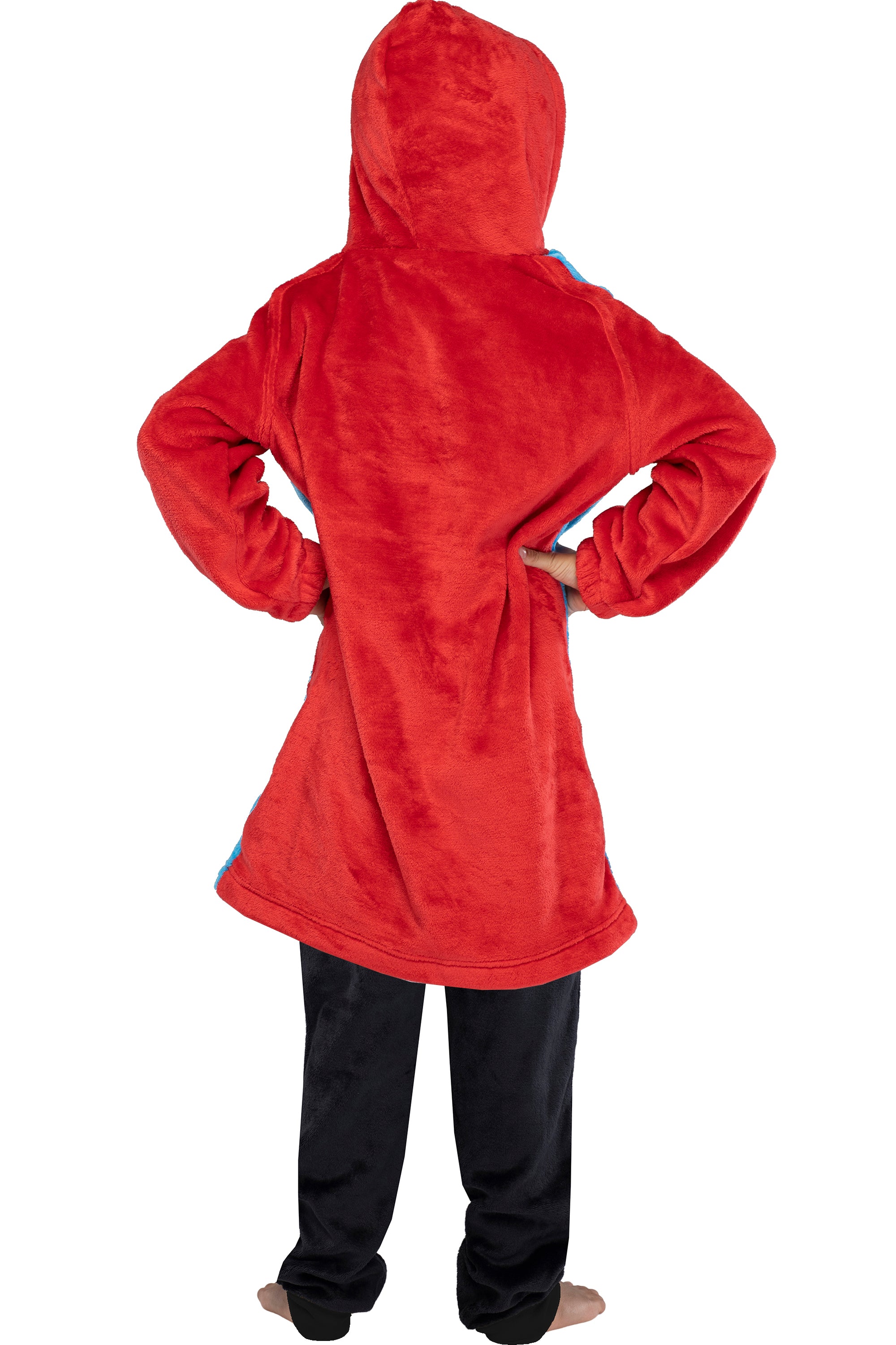 DC Comics Justice League Kids Superhero Oversized faux-shearling Sweatshirt Lounge Hoodie