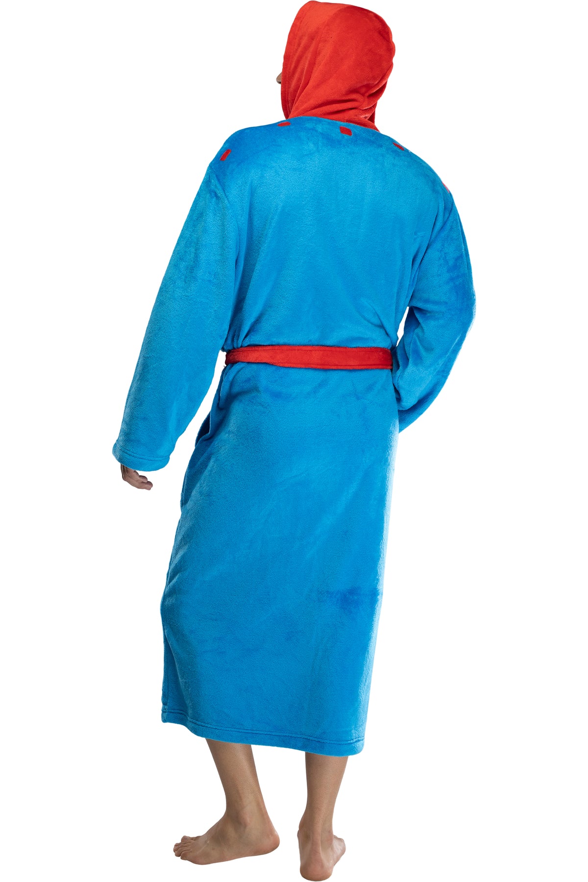 DC Comics Men's Fleece Hooded Costume Robe Pajama Lounge