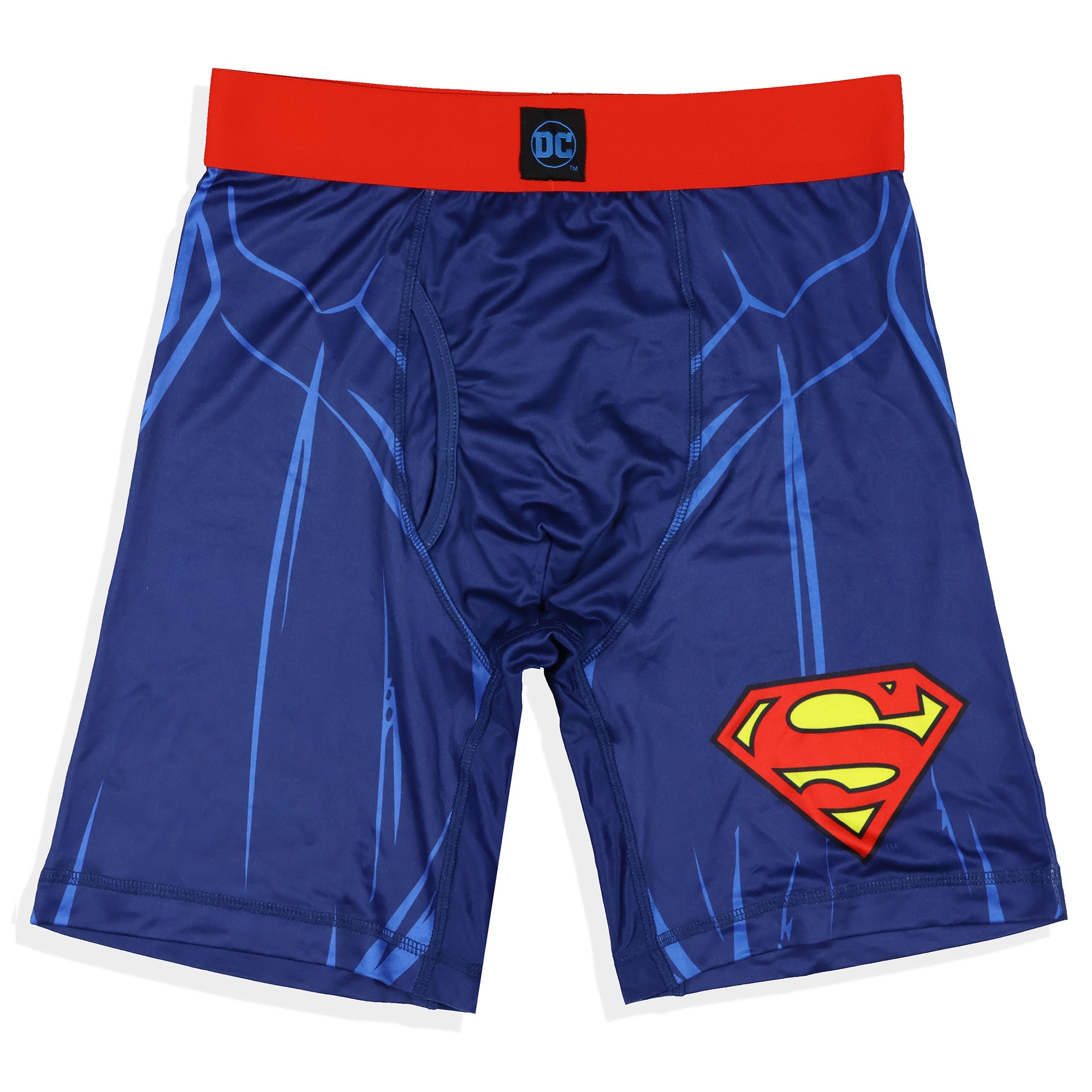 DC Comics Superman Boxer Briefs Suit and S Shield Snug Fit Underwear