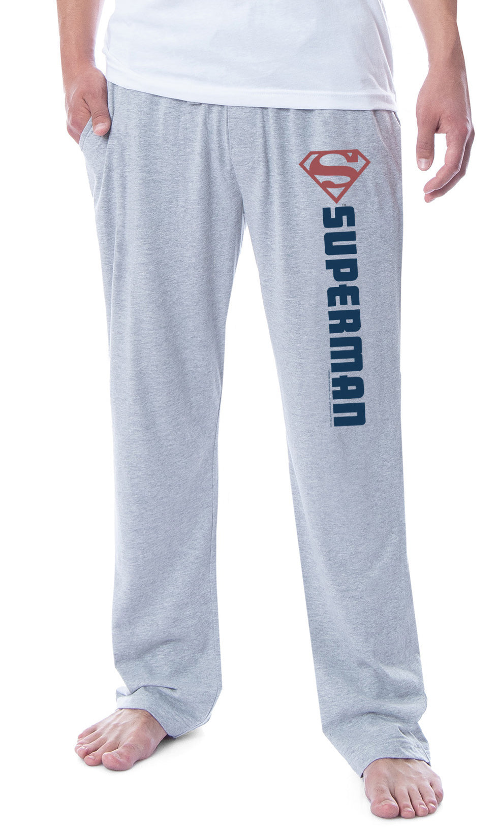 DC Mens' Superman Silhouette Truth Justice Sleep Pajama Set Shirt Pant