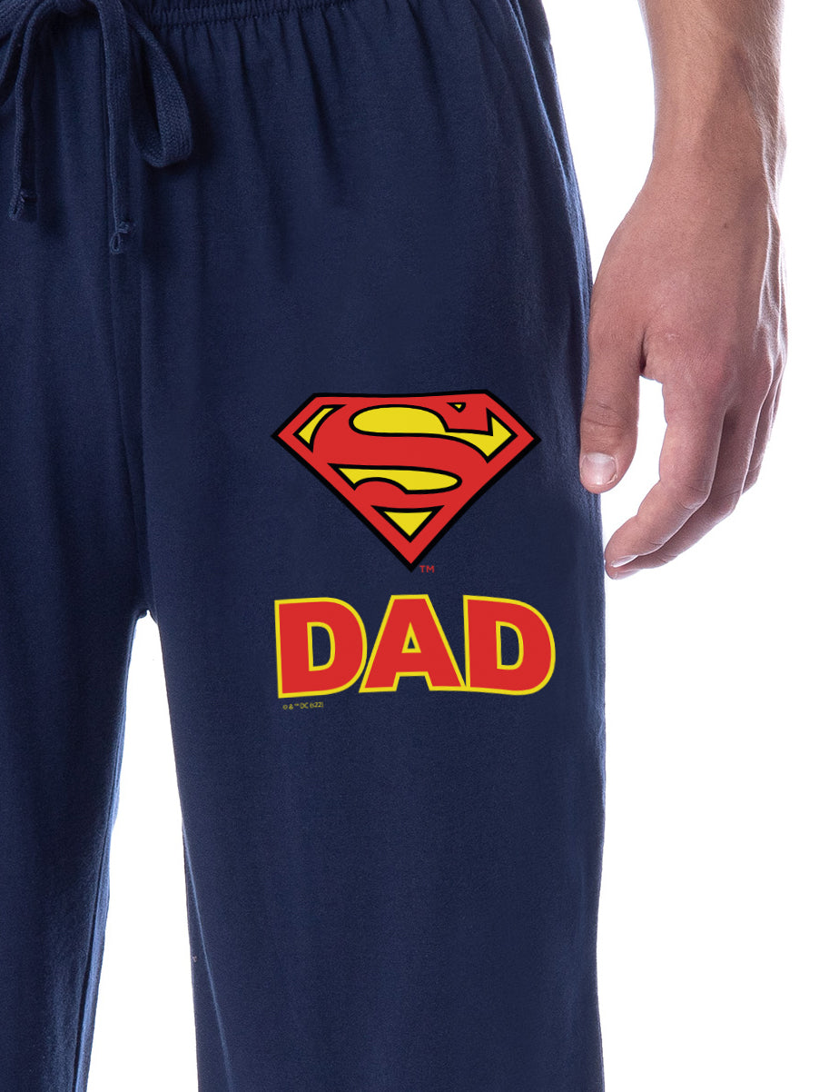DC Comics Mens' Superman Super Dad Character Father's Day Sleep Jogger Pajama Pants