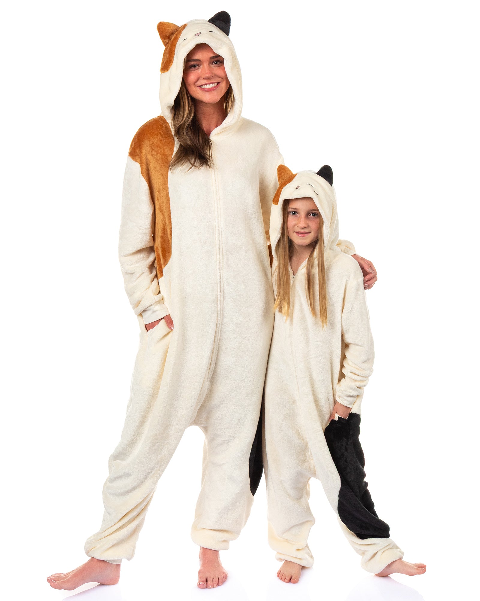 Squishmallows Union Suit Women's Kigurumi Pajama Costume (Cat, 2XL/3XL)