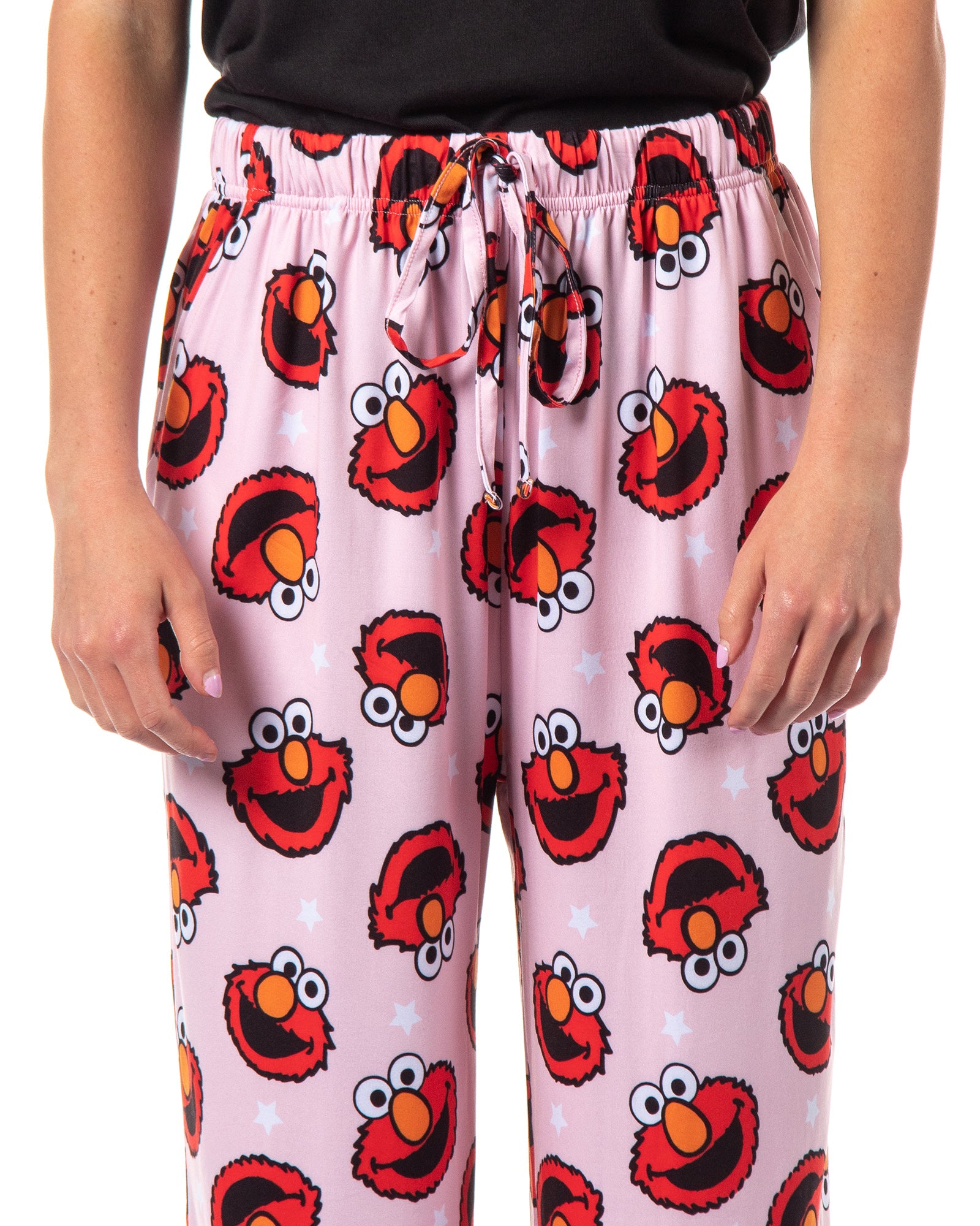 Sesame Street Women's Elmo Muppet Face Tossed Print Sleep Pajama Pants