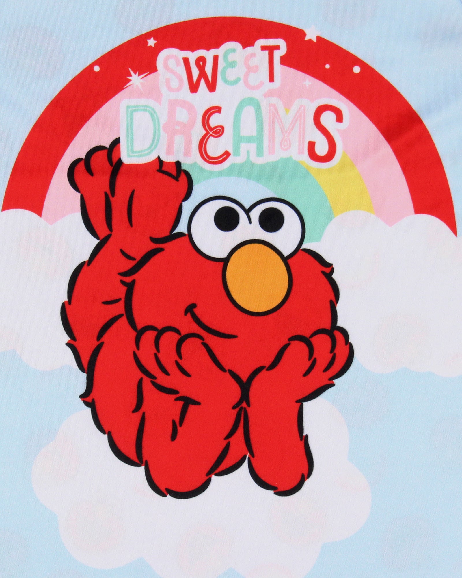 Sesame Street Girls' Sweet Dreams Elmo Rainbow Sleep Pajama Dress Nightgown