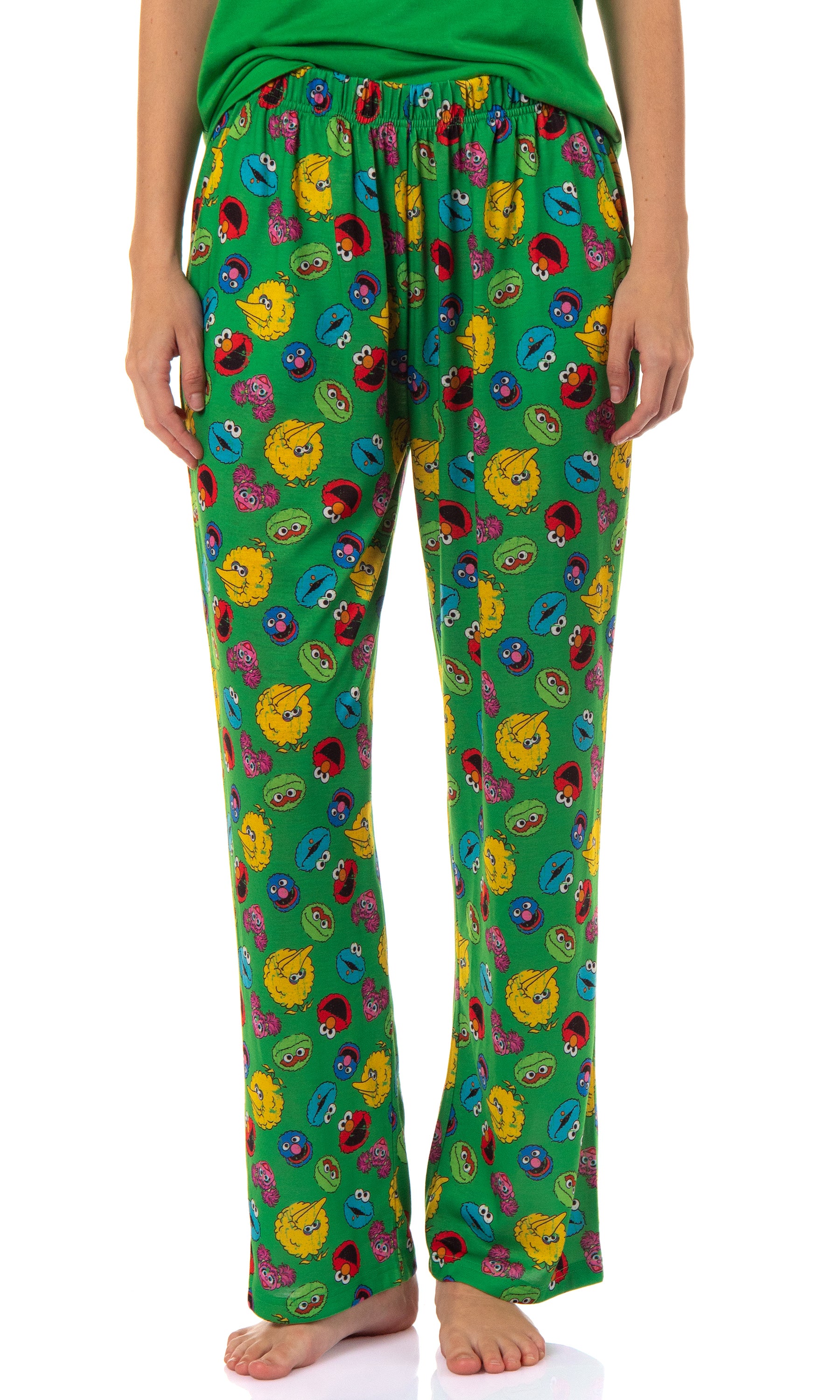 Sesame Street Women's Elmo And Friends Cookie Monster Sleep Pajama Set