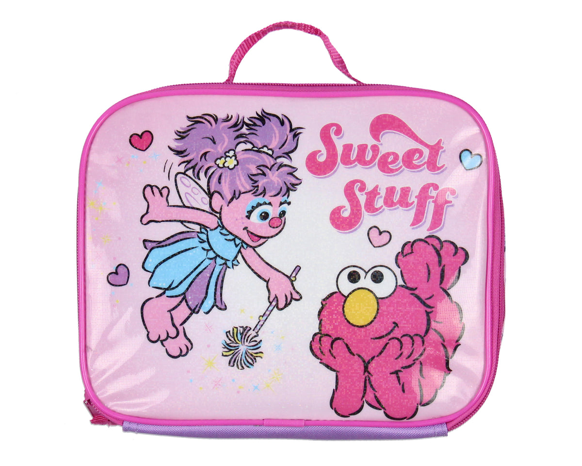 Sesame Street Friends Elmo Abby Cadabby 3 PC Backpack Lunch Box Pencil Pouch 16"