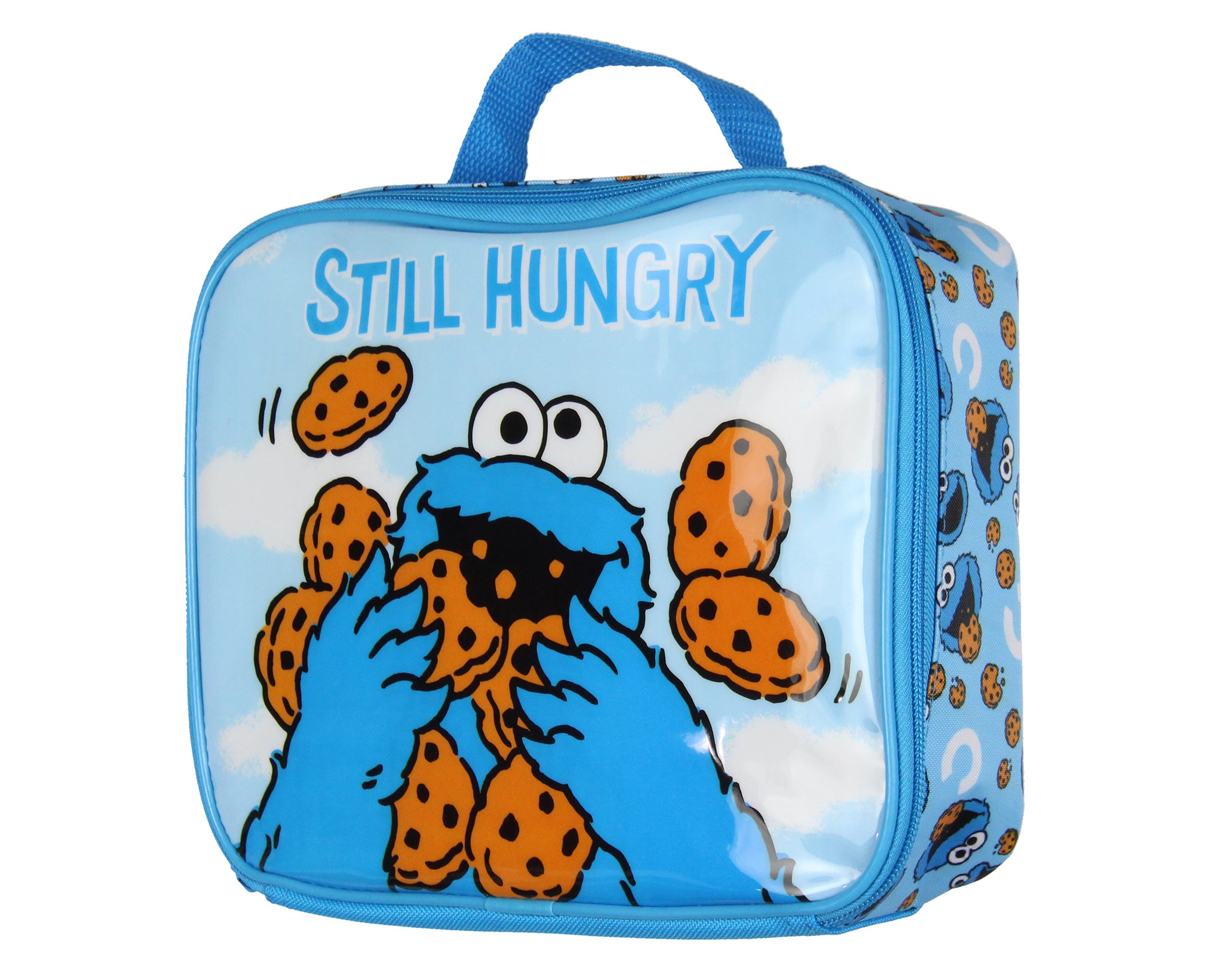 Sesame Street Still Hungry Cookie Monster All Over Insulated Lunch Box Bag Tote