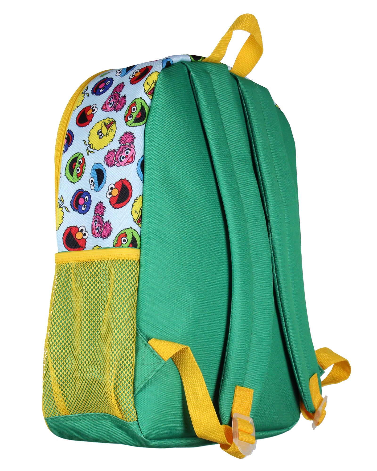 Sesame Street 5 PC Backpack Lunch Box Pencil Pouch Waterbottle Stickers 16"