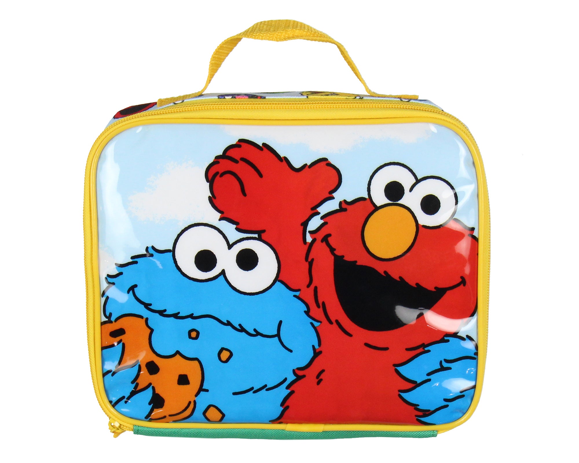 Sesame Street 5 PC Backpack Lunch Box Pencil Pouch Waterbottle Stickers 16"