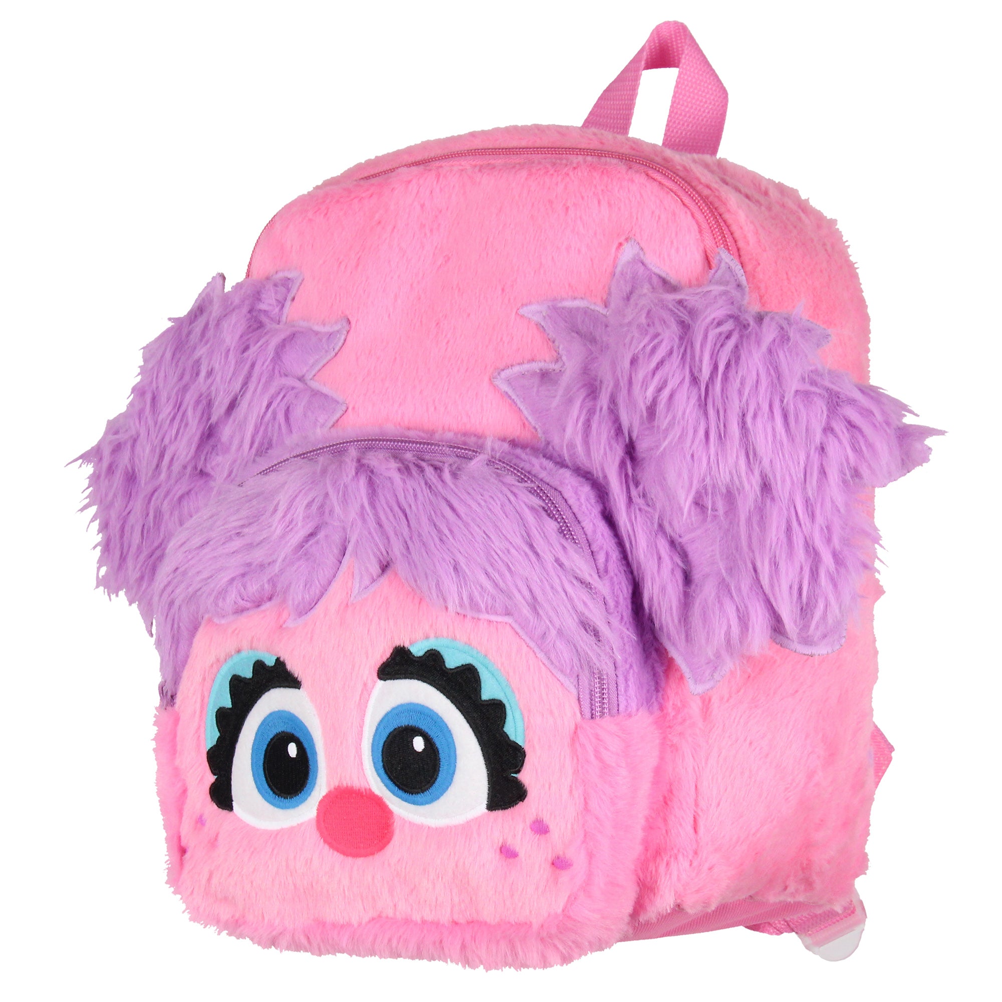 Sesame Street Plush Furry Abby Cadabby Smile Face 12 Inch Backpack For Daily Use